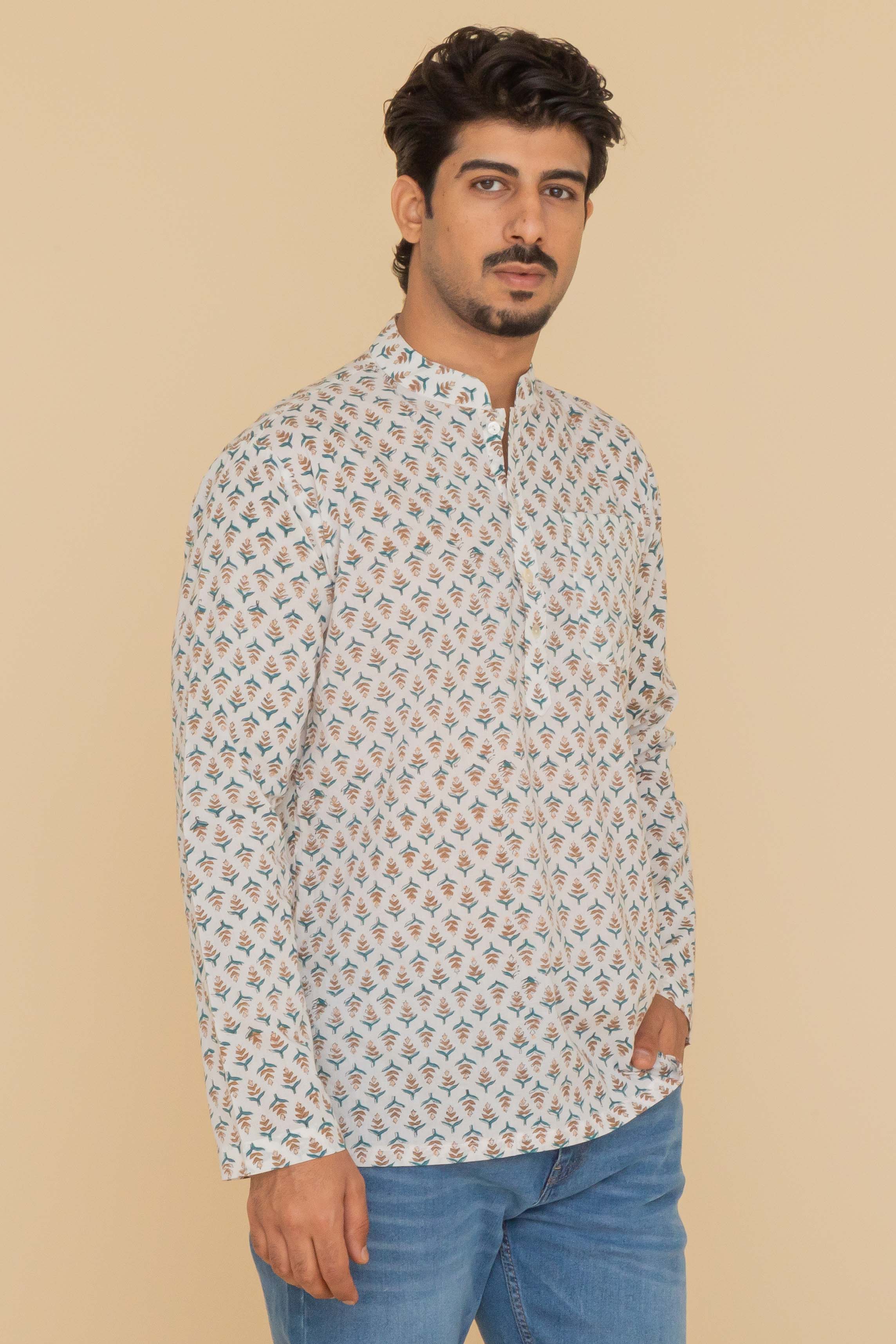 MLS SHORT KURTA FULL SLEEVES