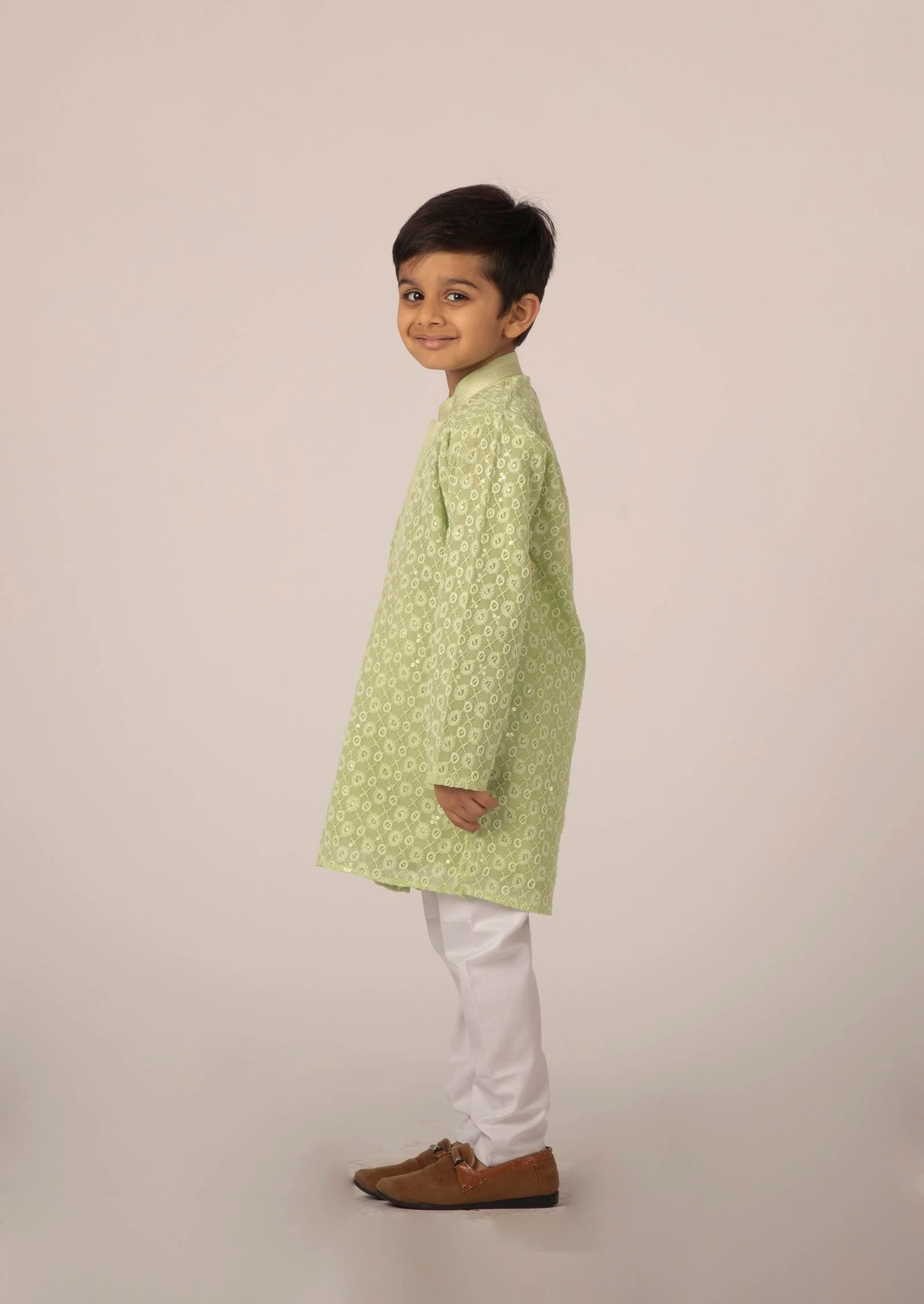 MLS KIDS KURTA PAJAMA CHIKEN