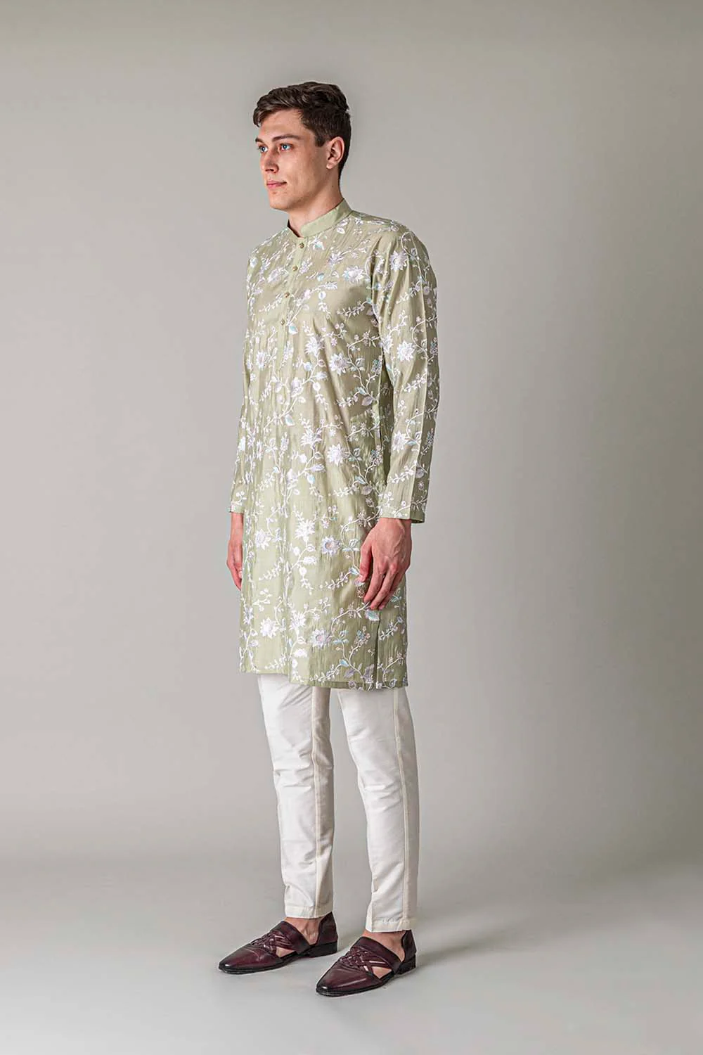 MLS EMBROIDERED KURTA PAJAMA
