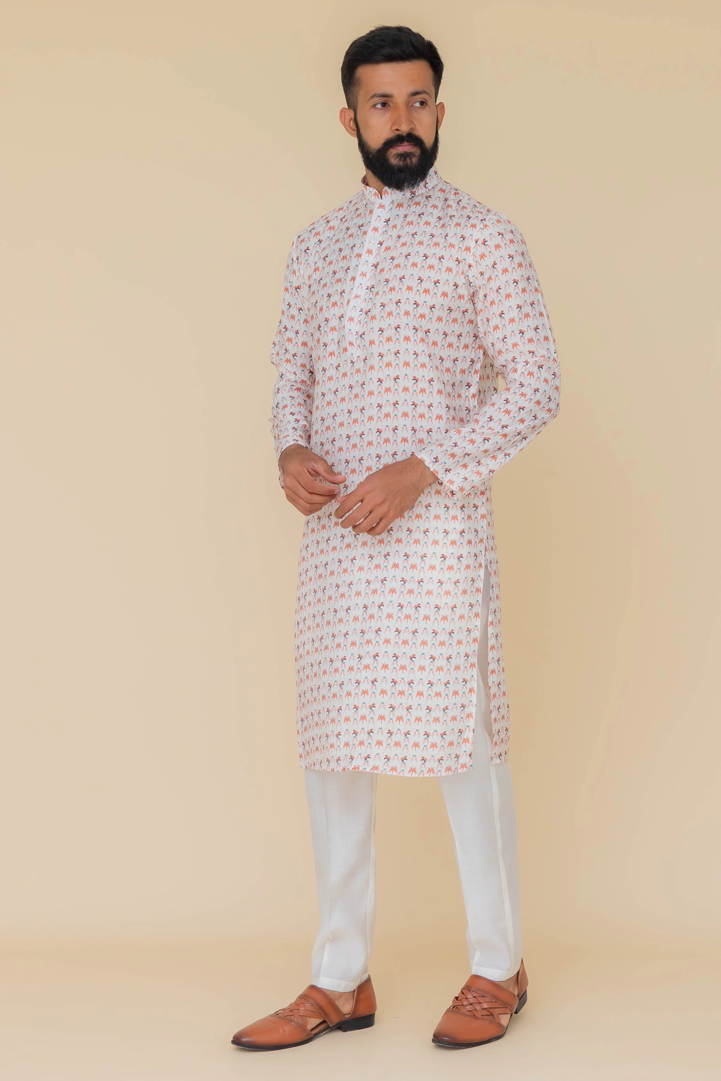 MLS PRINTED KURTA PAJAMA