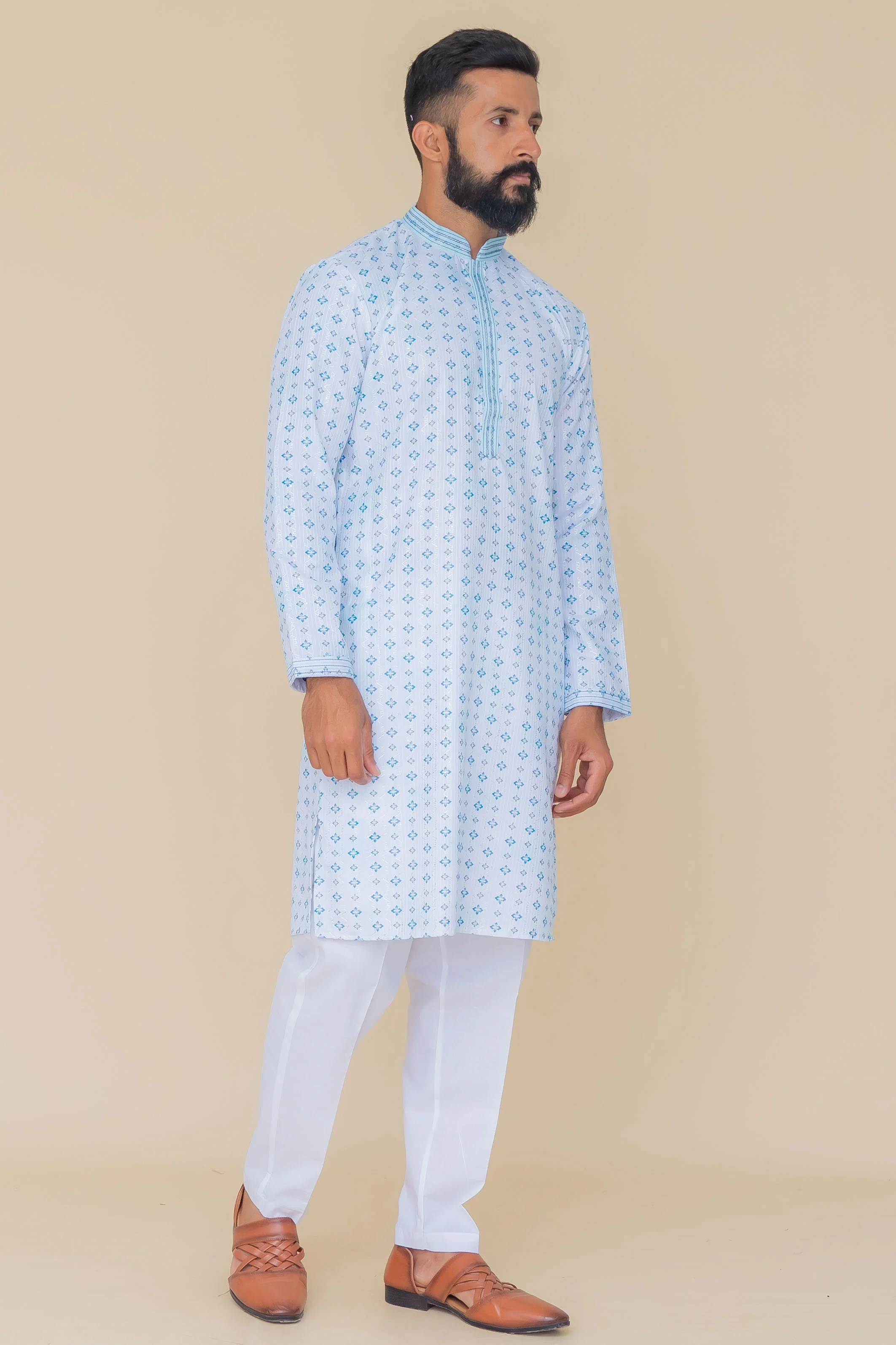 MLS PRINTED KURTA PAJAMA