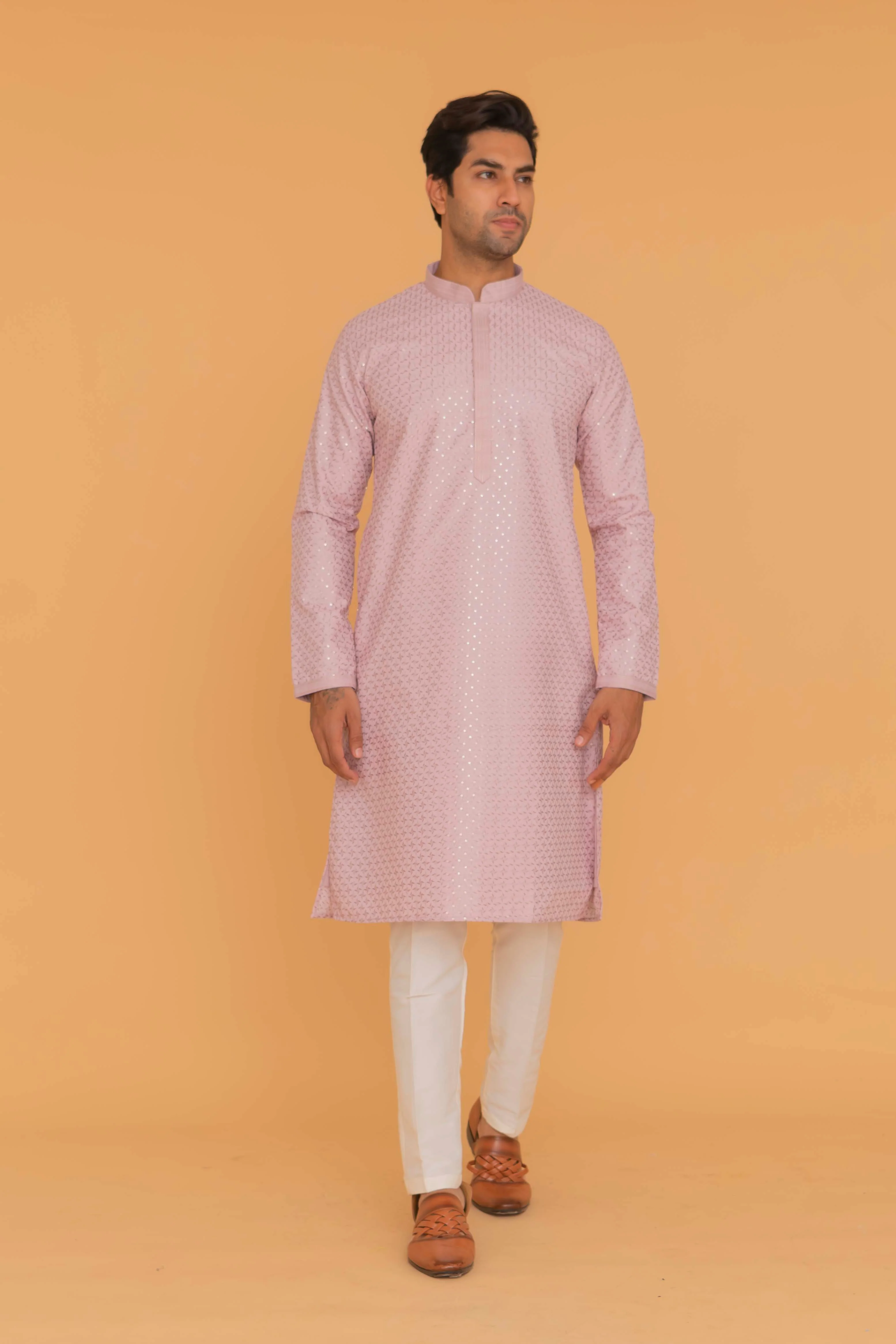 MLS EMBROIDERED KURTA PAJAMA