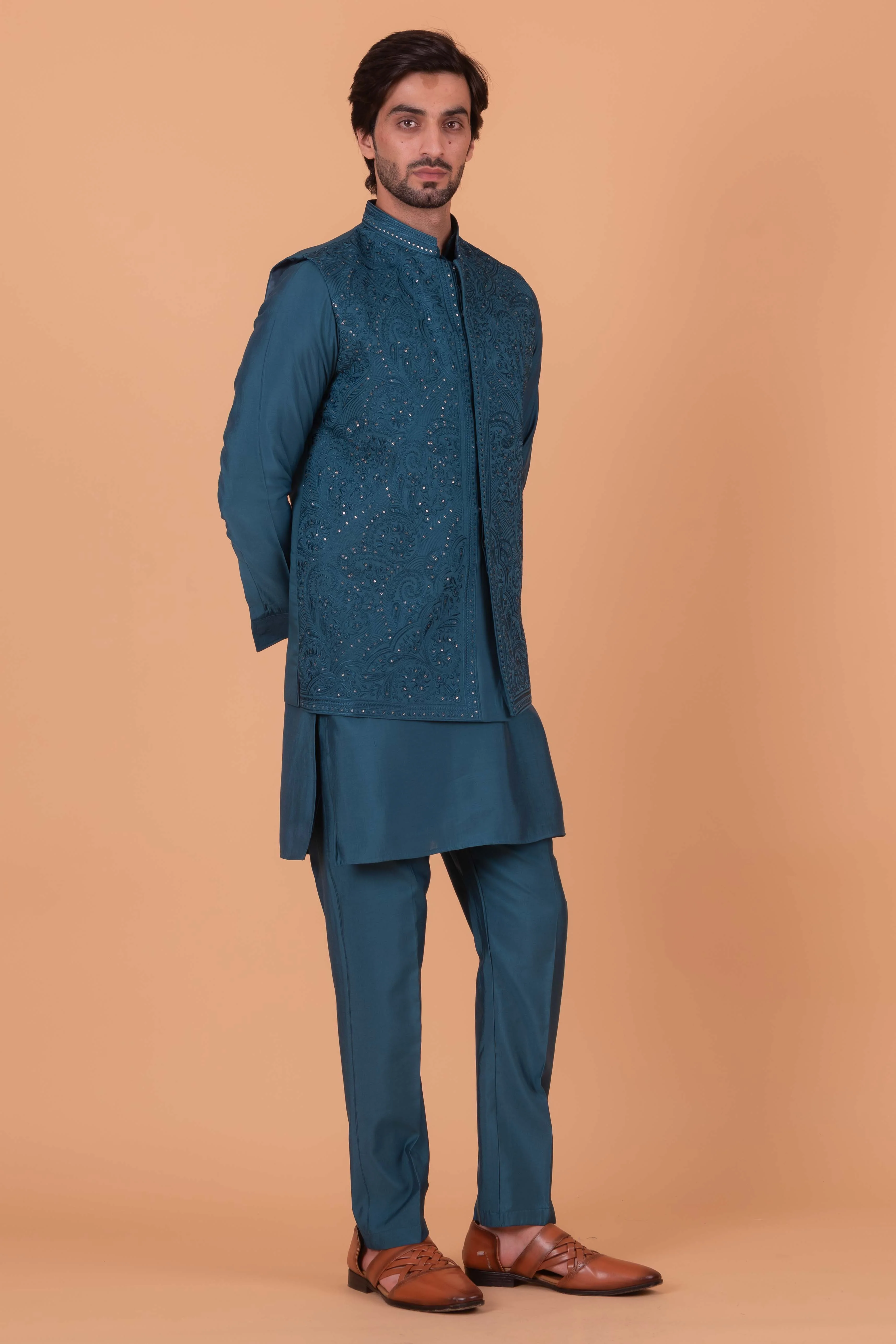 MLS KURTA JAWAHAR SET