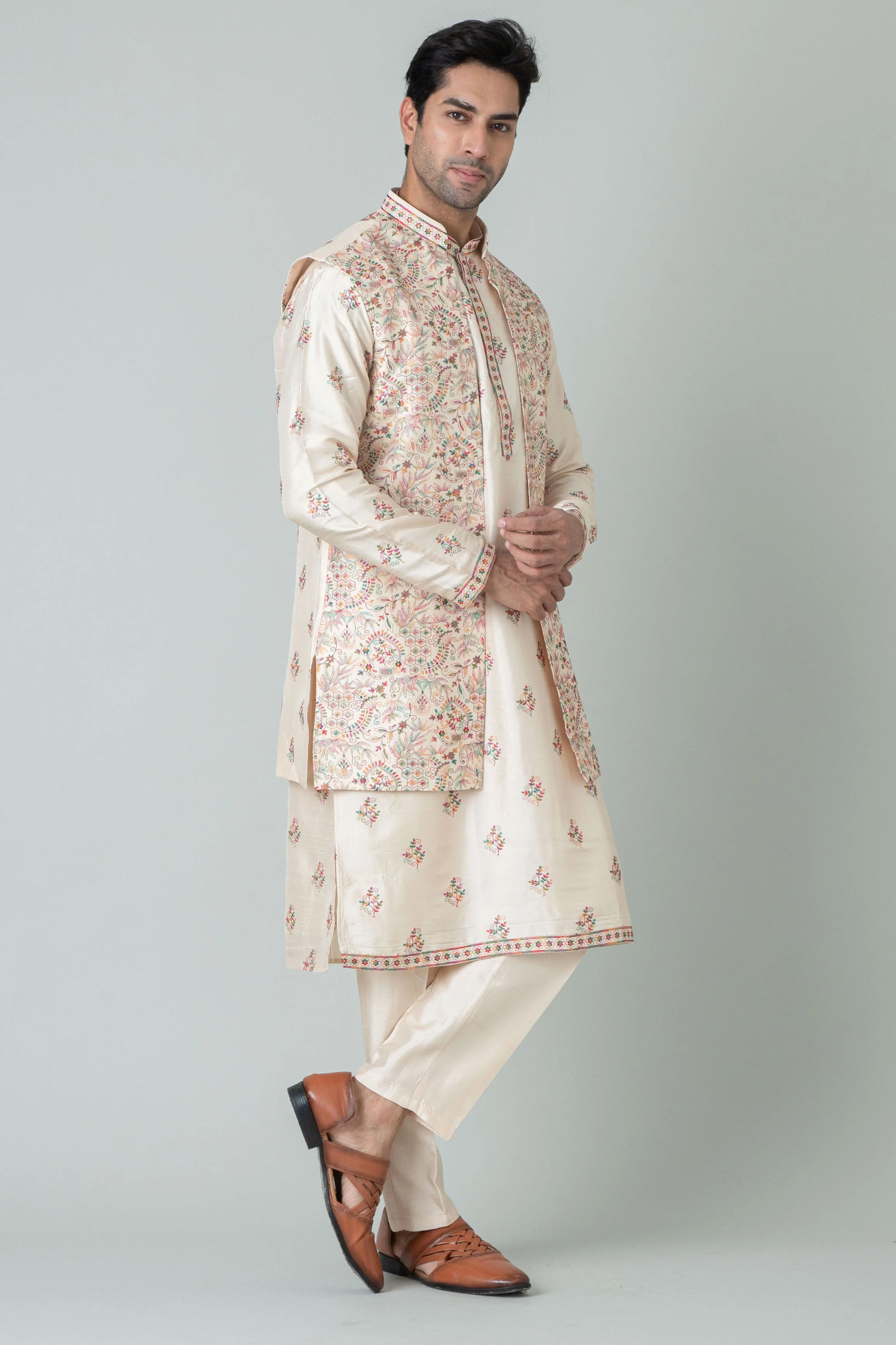 MLS KURTA JAWAHAR SET