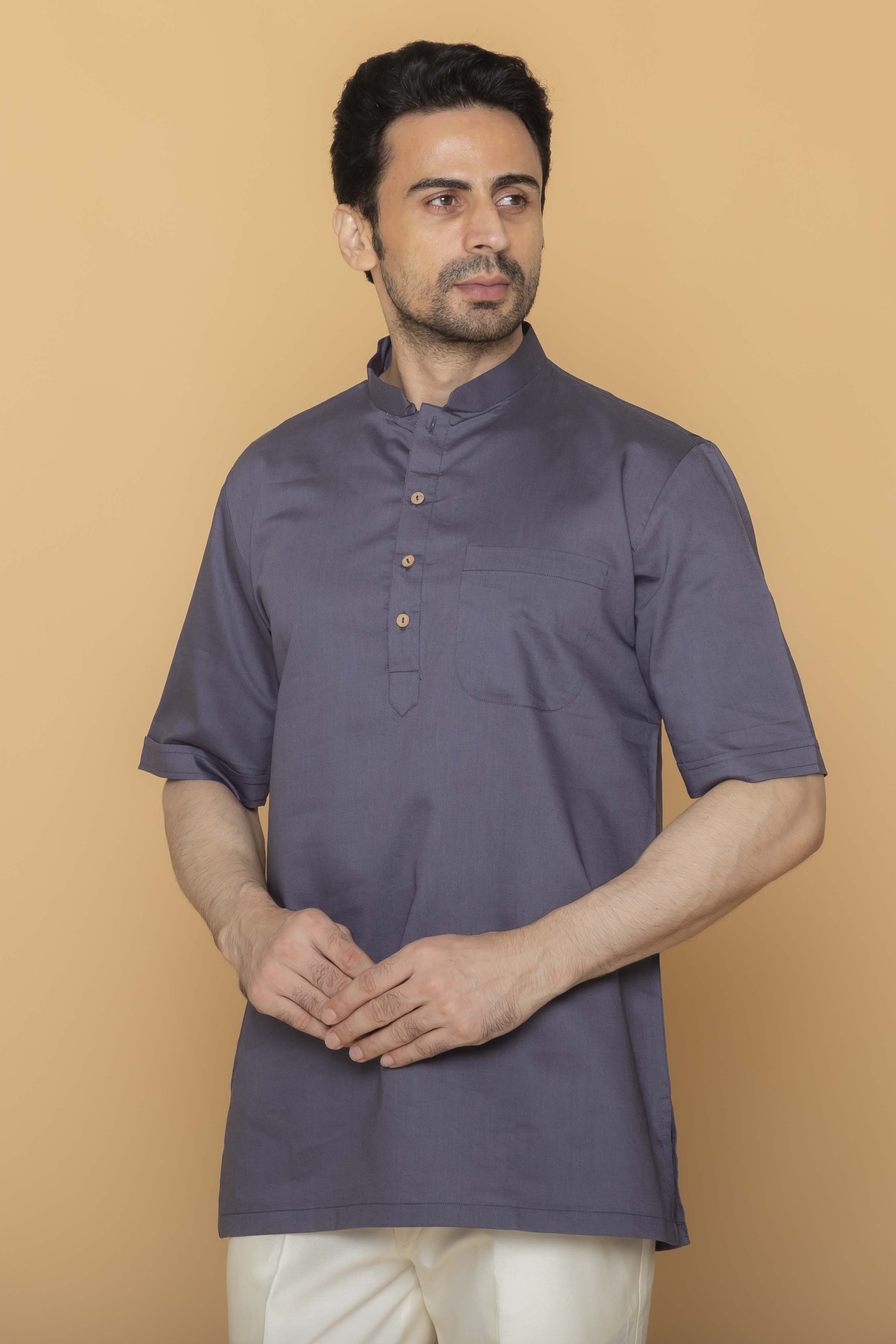 MLS SHORT KURTA HALF SLEEVES