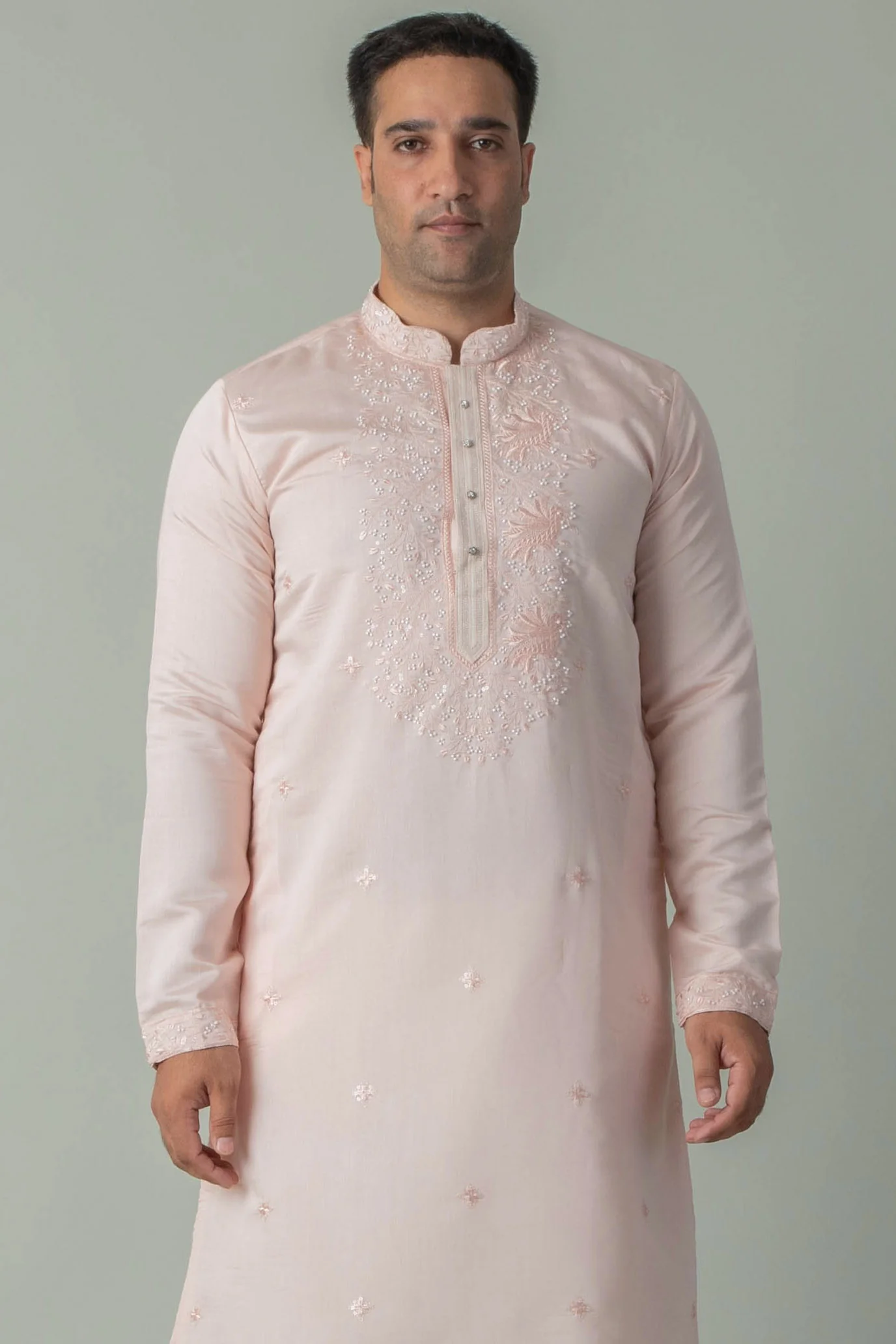 MLS EMBROIDERED KURTA PAJAMA