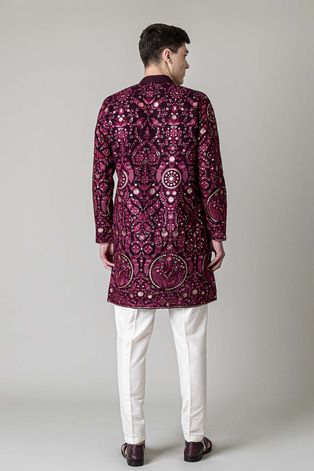 MLS EMBROIDERED KURTA PAJAMA