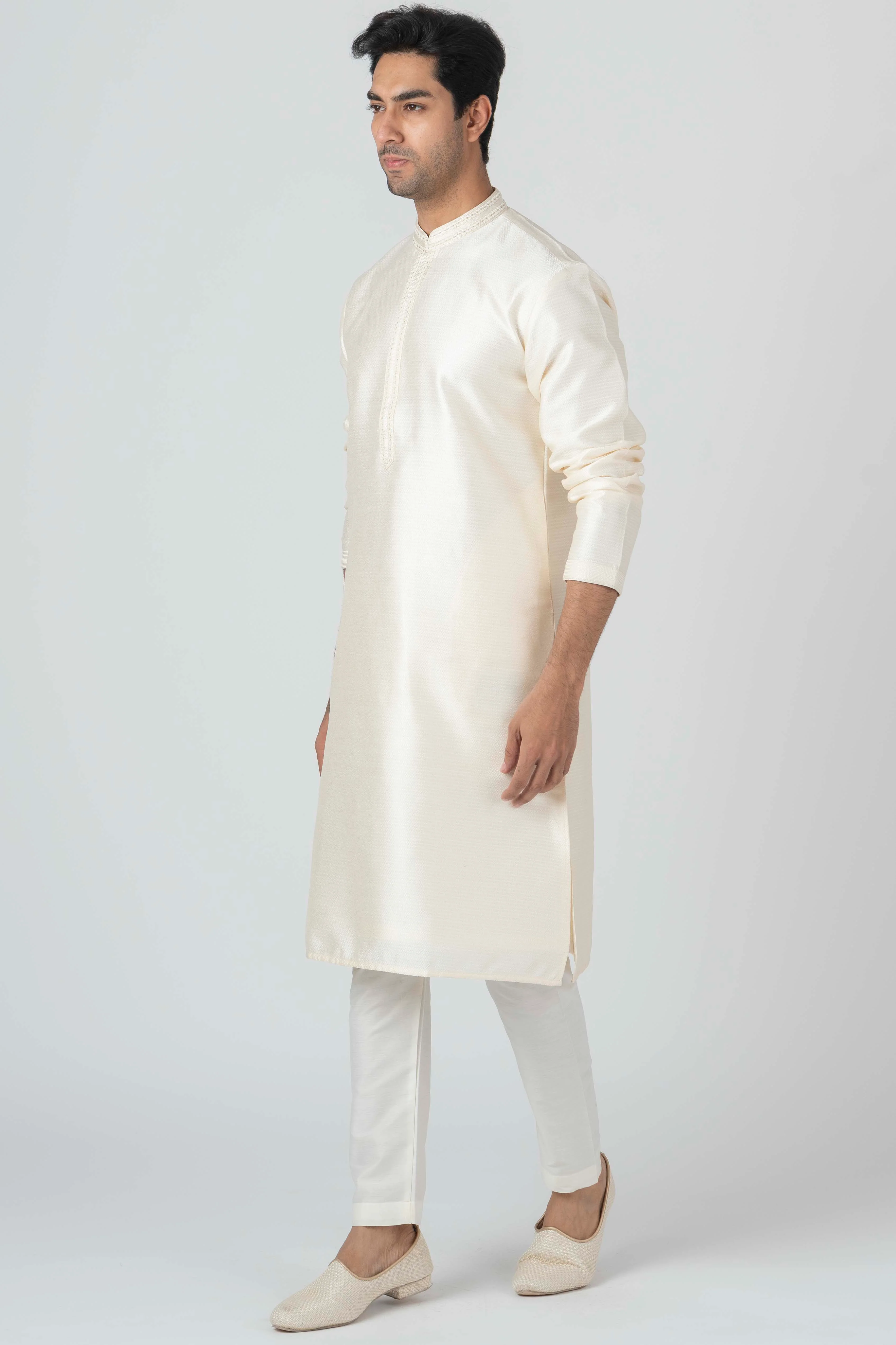 MLS ART SILK KURTA PAJAMA