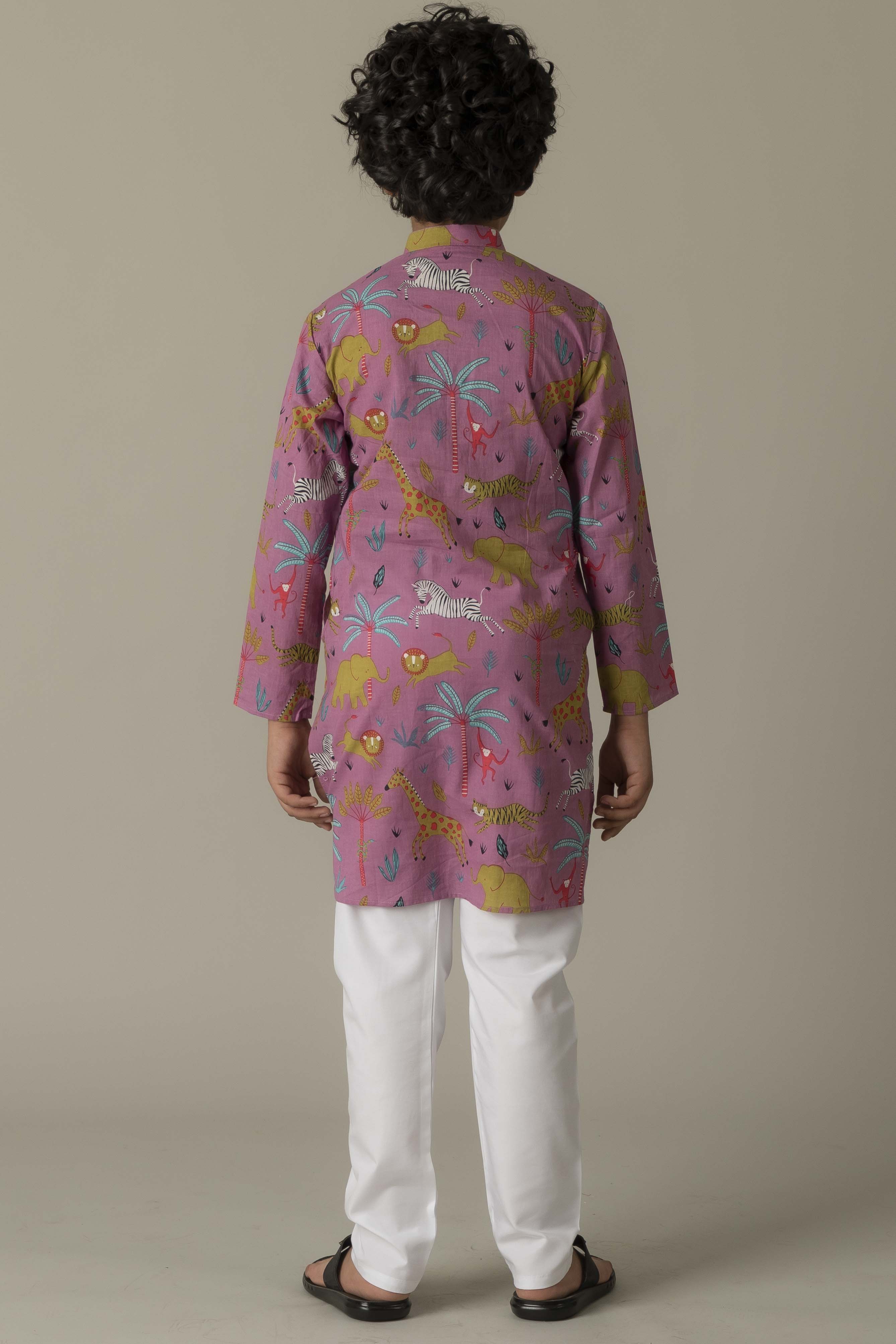 MLS KIDS PRINTED KURTA PAJAMA