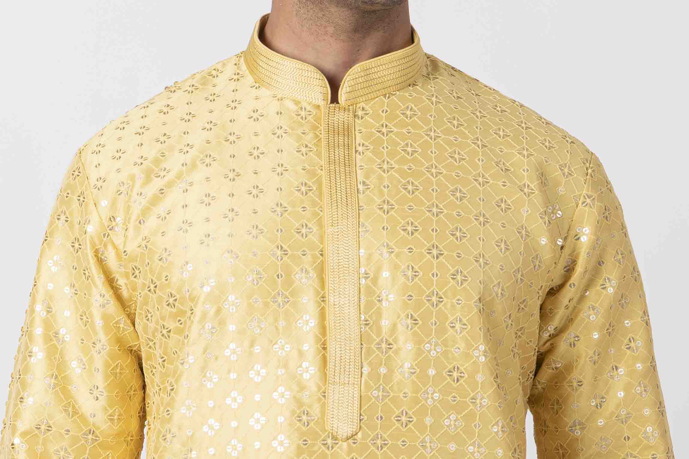 MLS EMBROIDERED KURTA PAJAMA