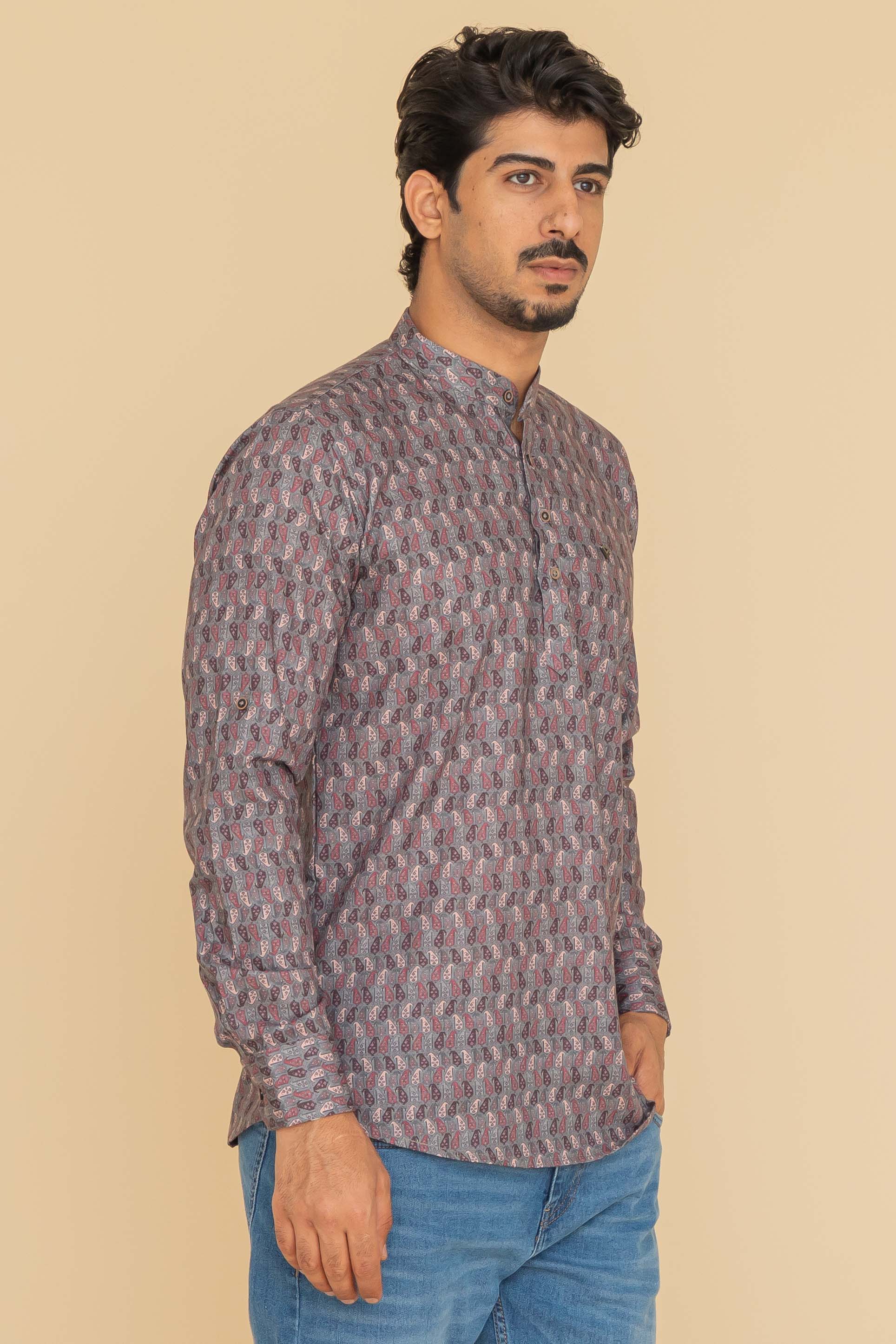 MLS SHORT KURTA FULL SLEEVES