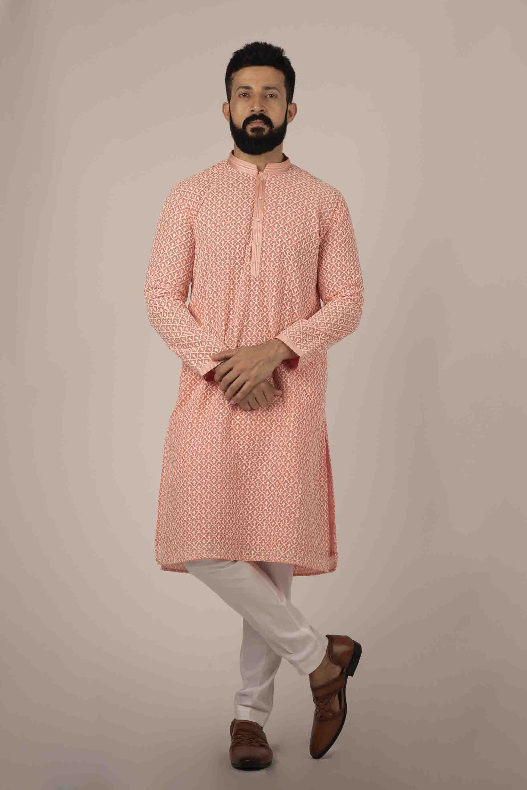 MLS Georgette Chikan Kurta PAJAMA