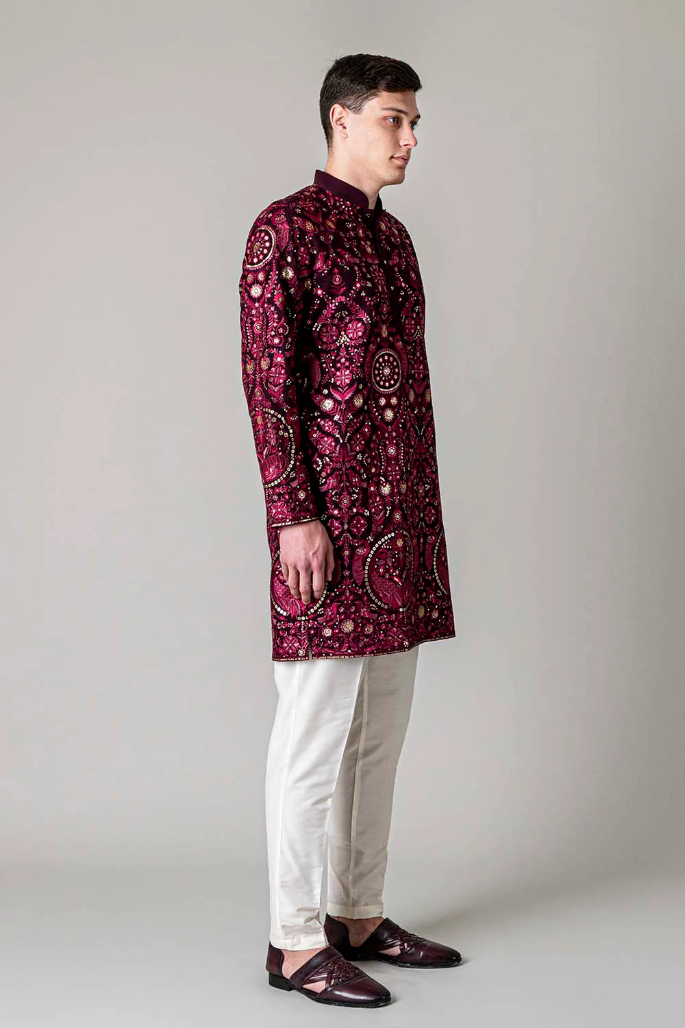MLS EMBROIDERED KURTA PAJAMA