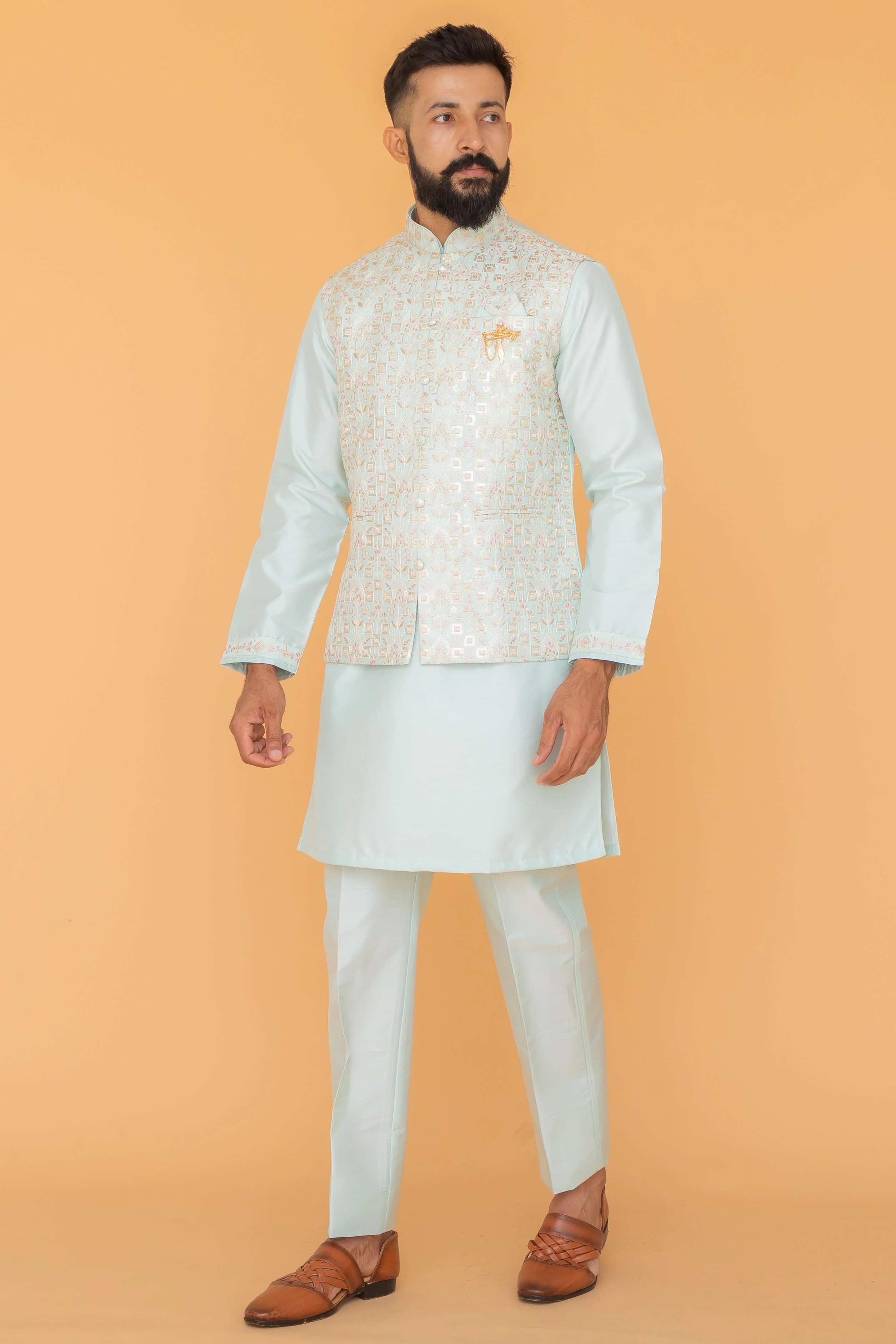 MLS KURTA JAWAHAR SET