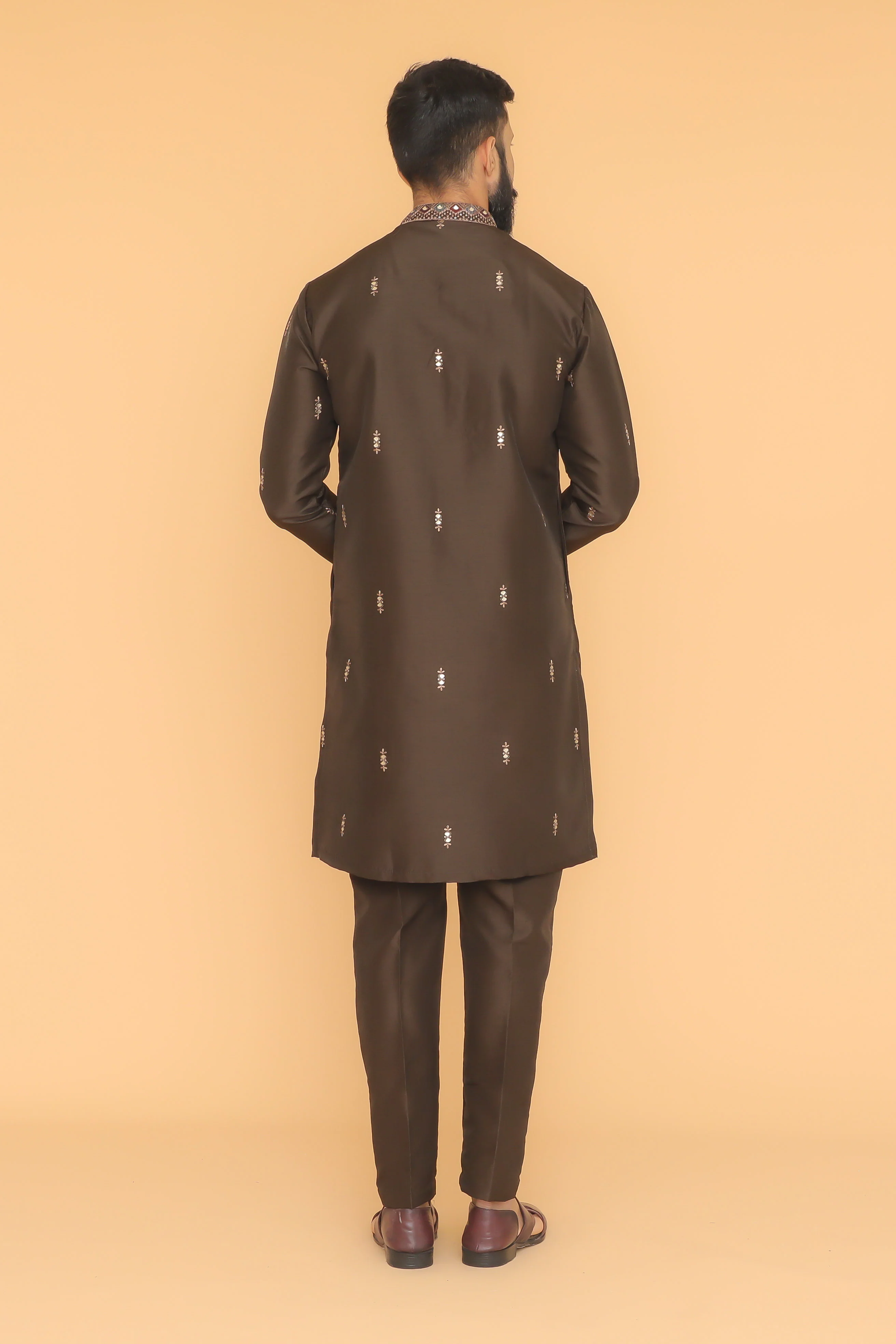 MLS EMBROIDERED KURTA PAJAMA