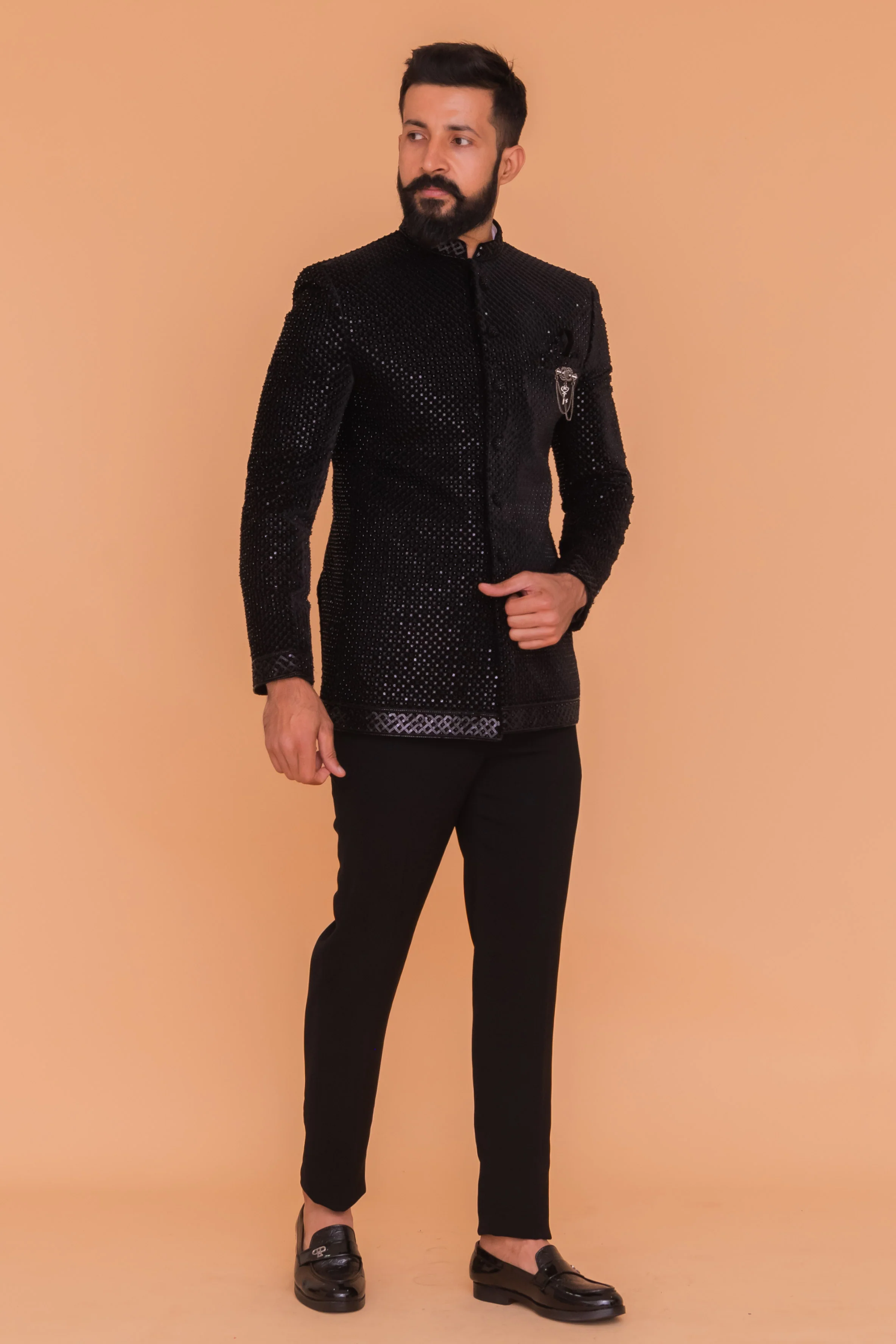 MLS EMBROIDERED JODHPURI SUIT