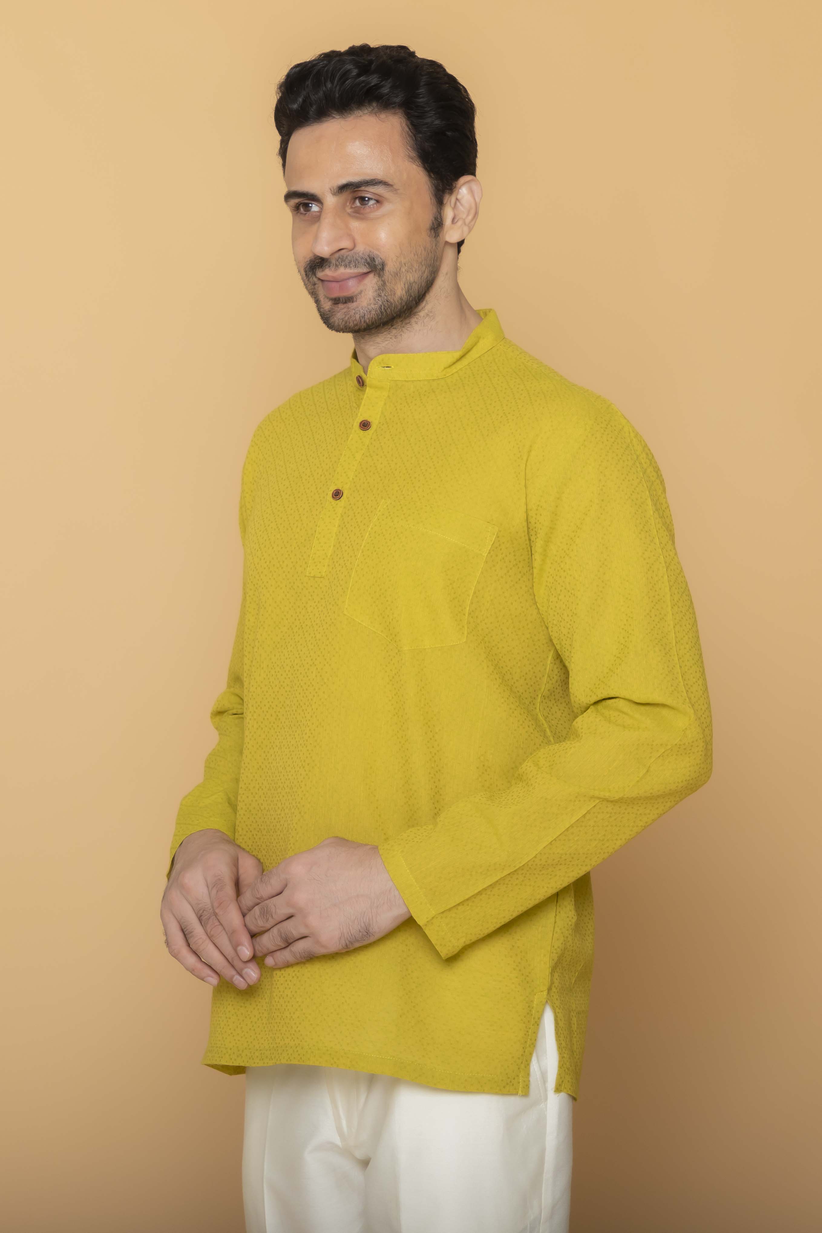 MLS SHORT KURTA FULL SLEEVES