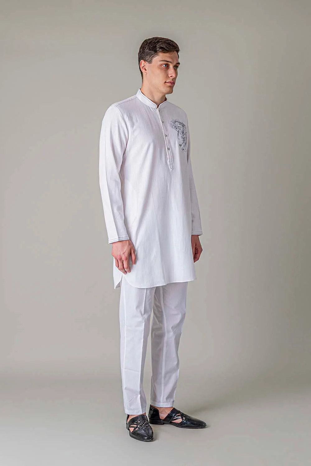 MLS EMBROIDERED KURTA PAJAMA