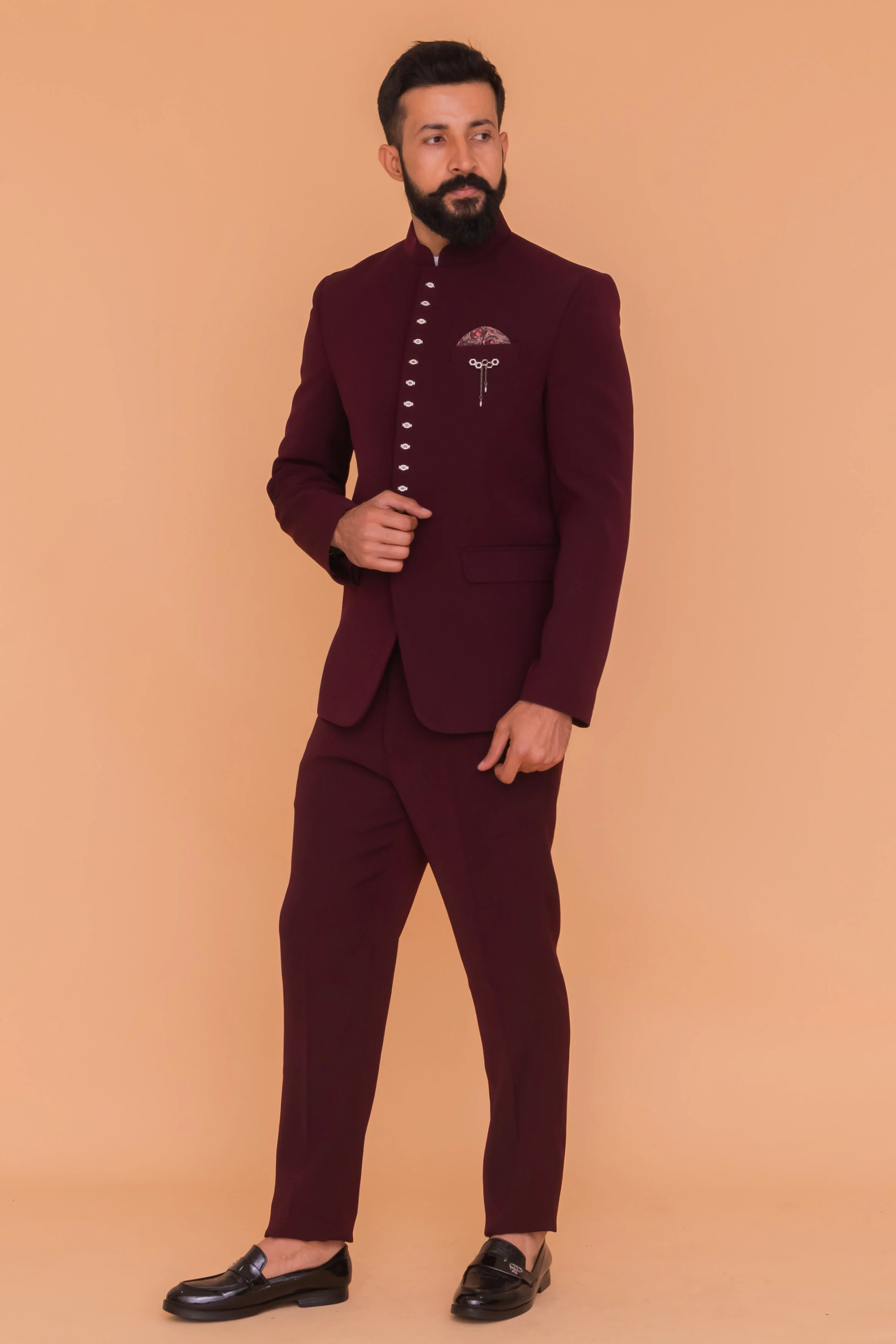 MLS PLAIN JODHPURI SUIT 2PC