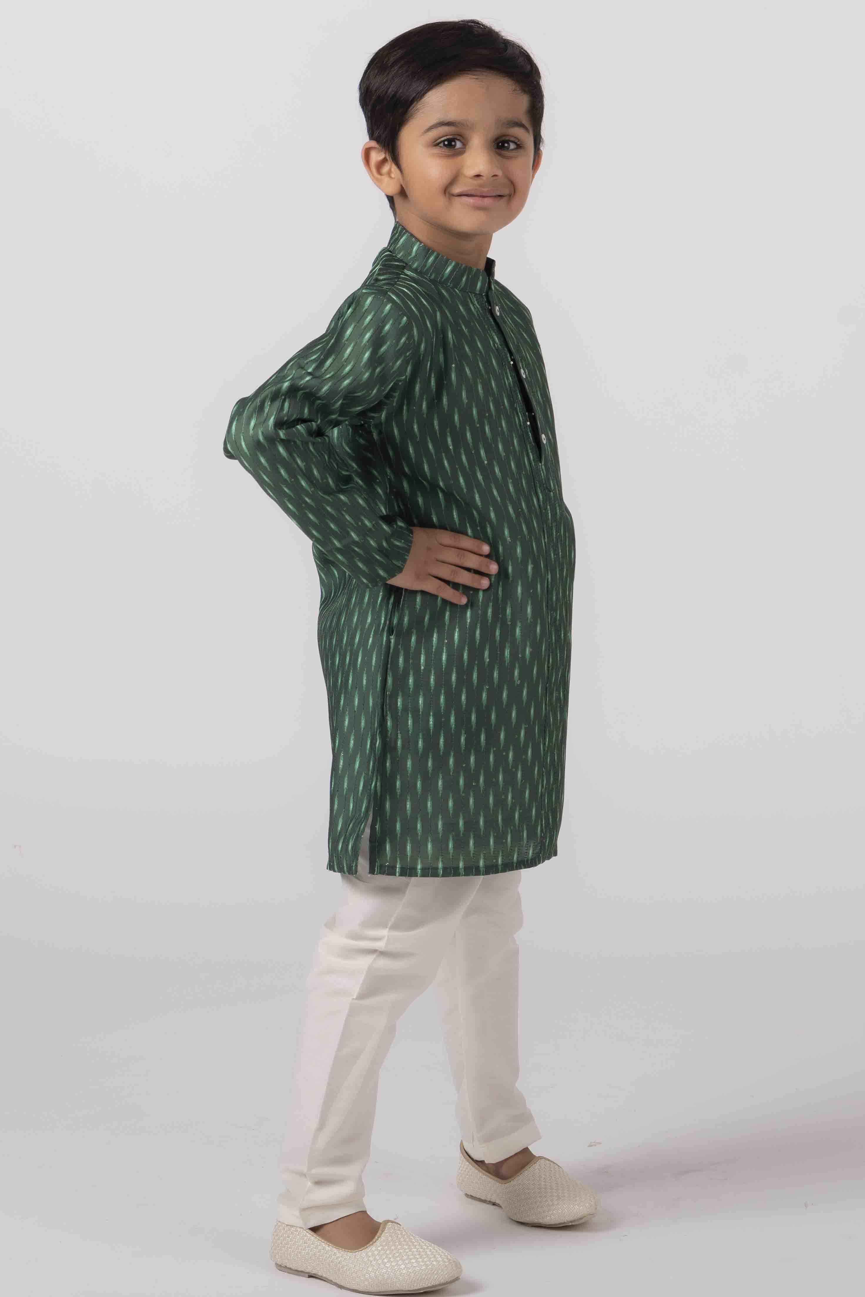 MLS KIDS PRINTED KURTA PAJAMA