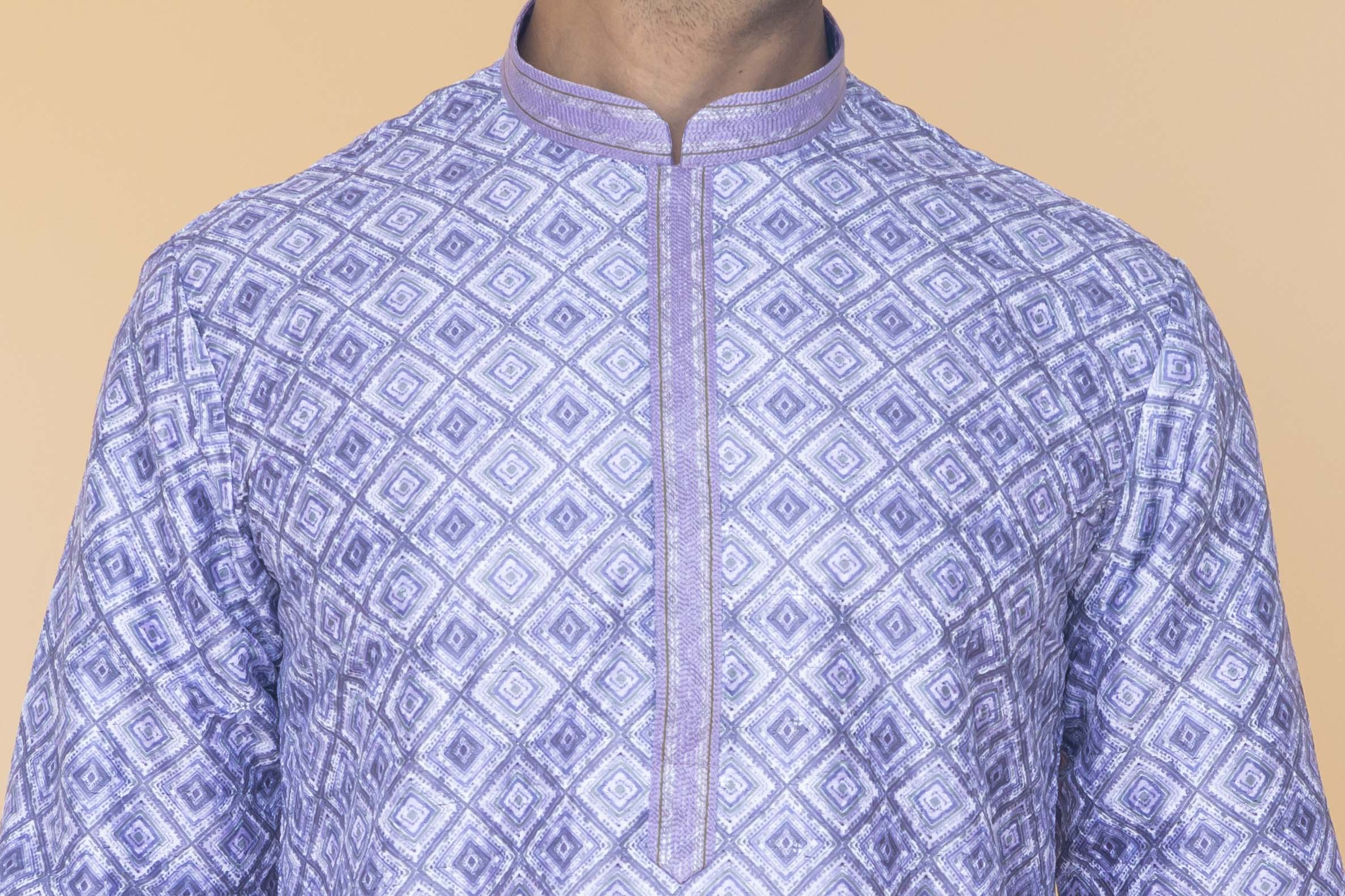 MLS EMBROIDERED KURTA PAJAMA