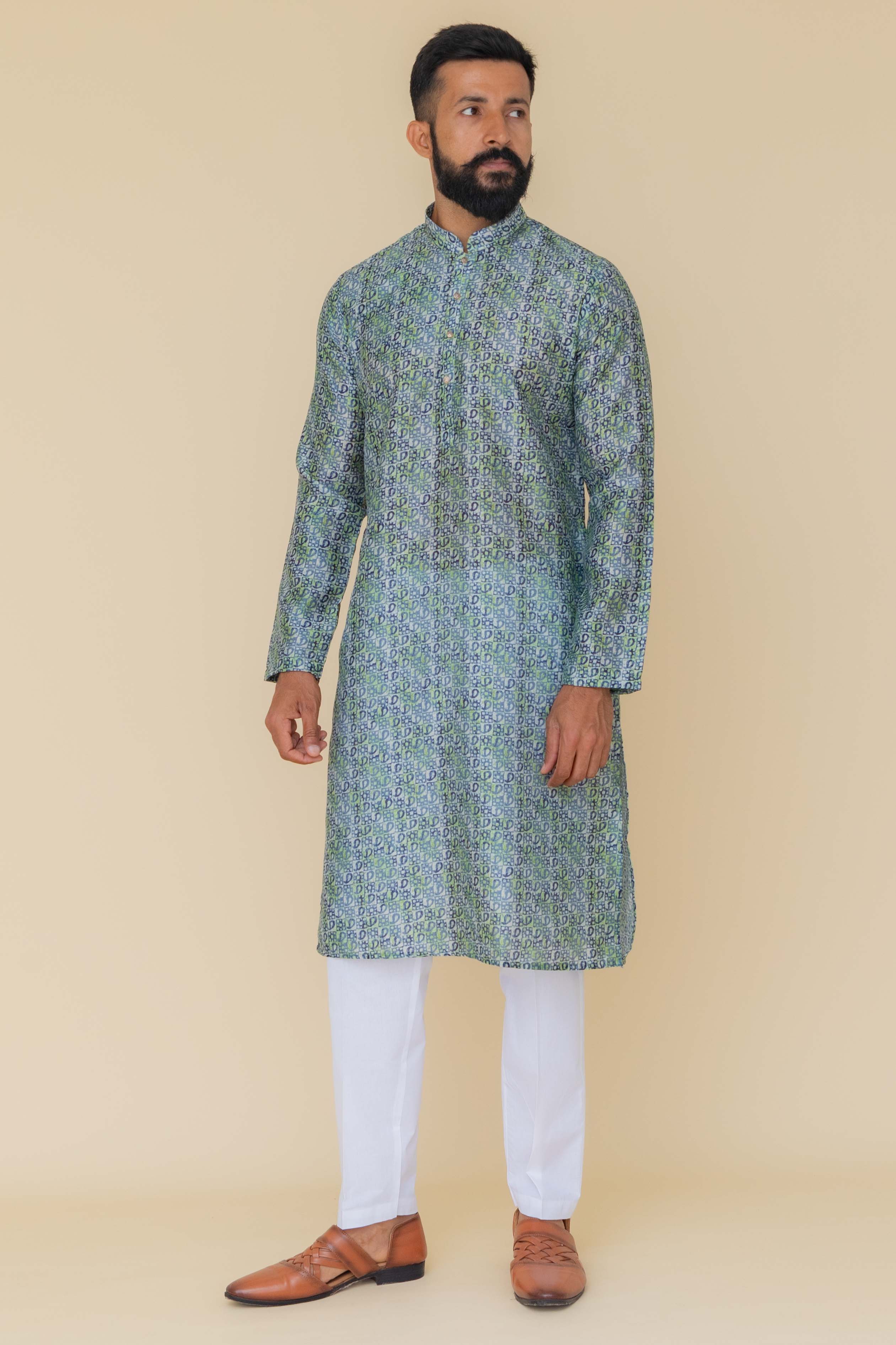 MLS PRINTED KURTA PAJAMA