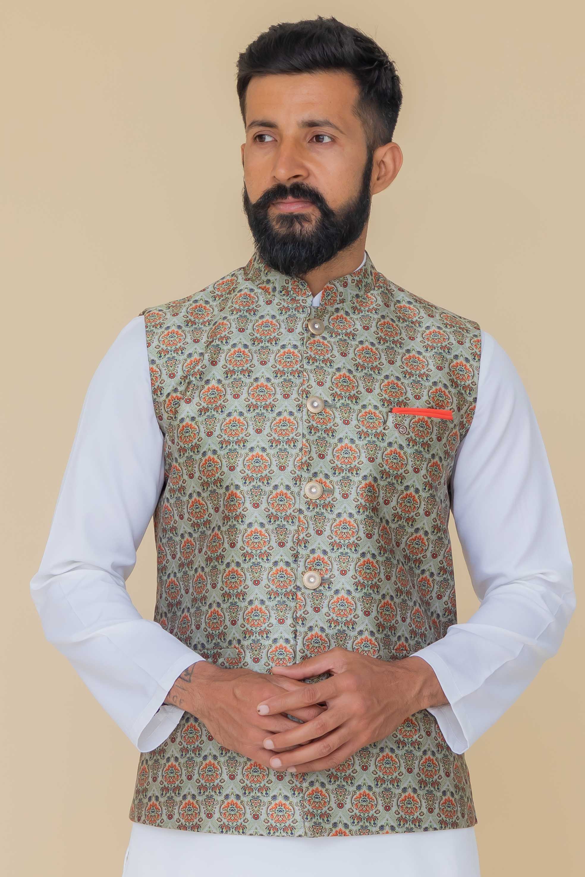 MLS PRINT JAWAHAR JACKET