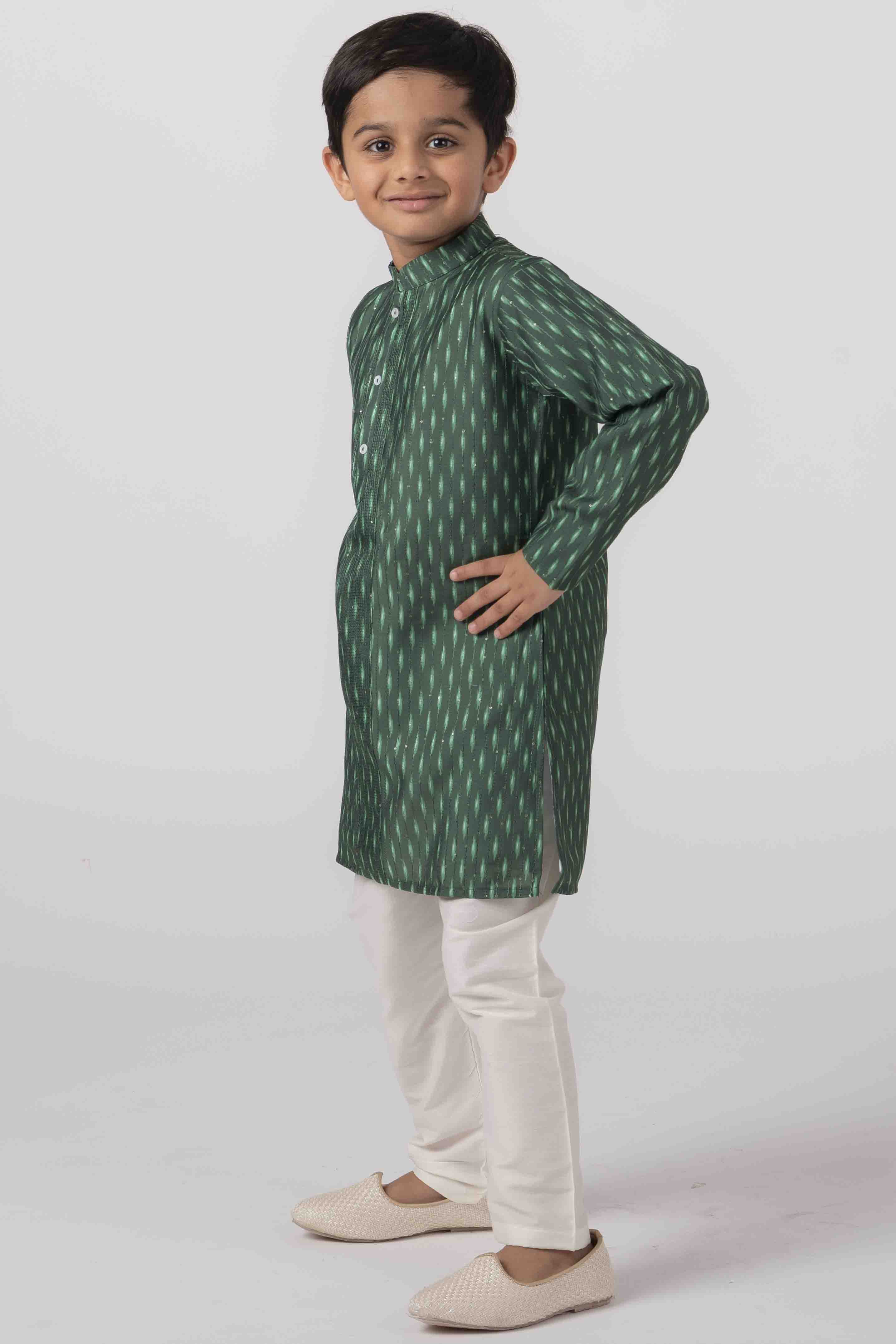 MLS KIDS PRINTED KURTA PAJAMA