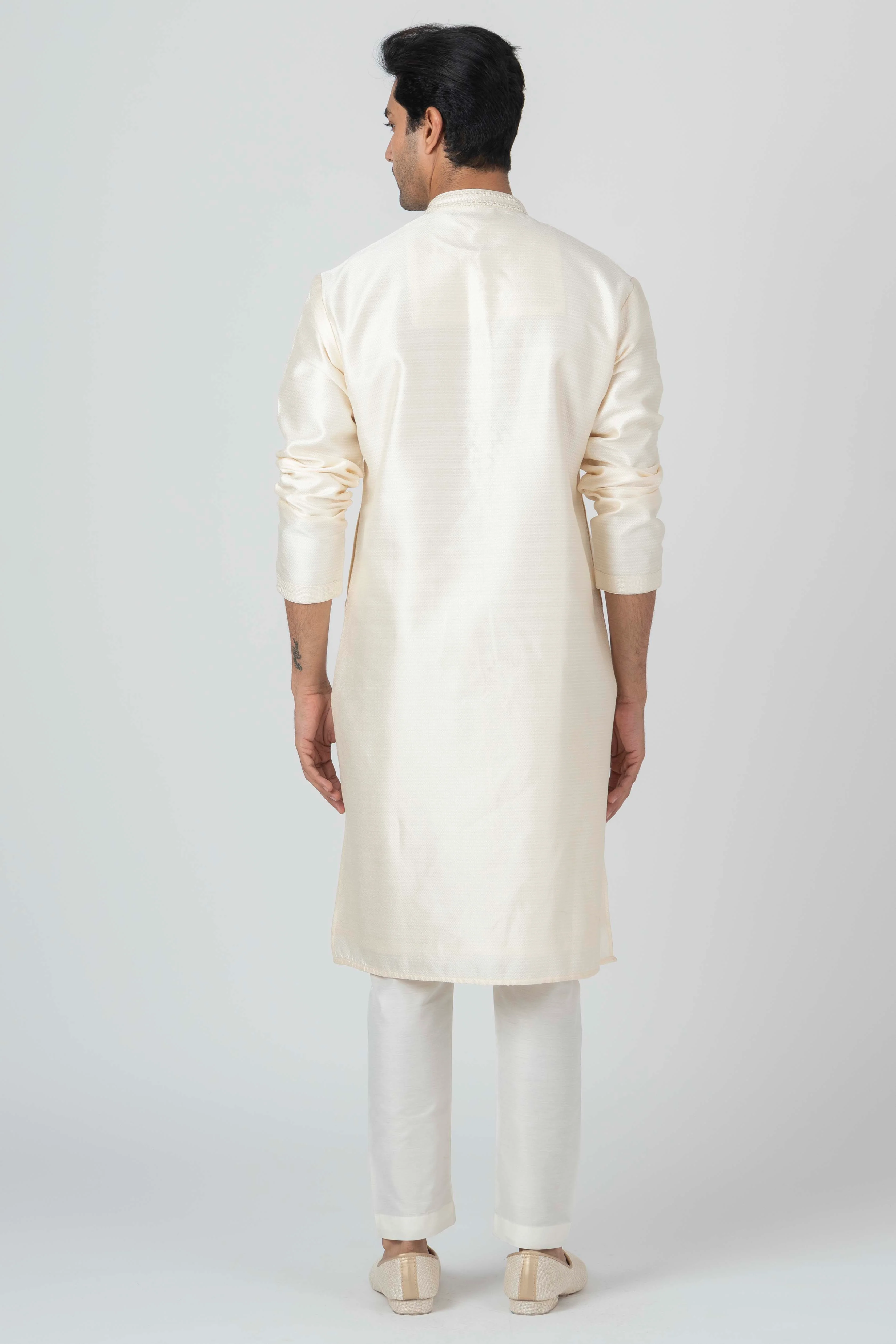 MLS ART SILK KURTA PAJAMA