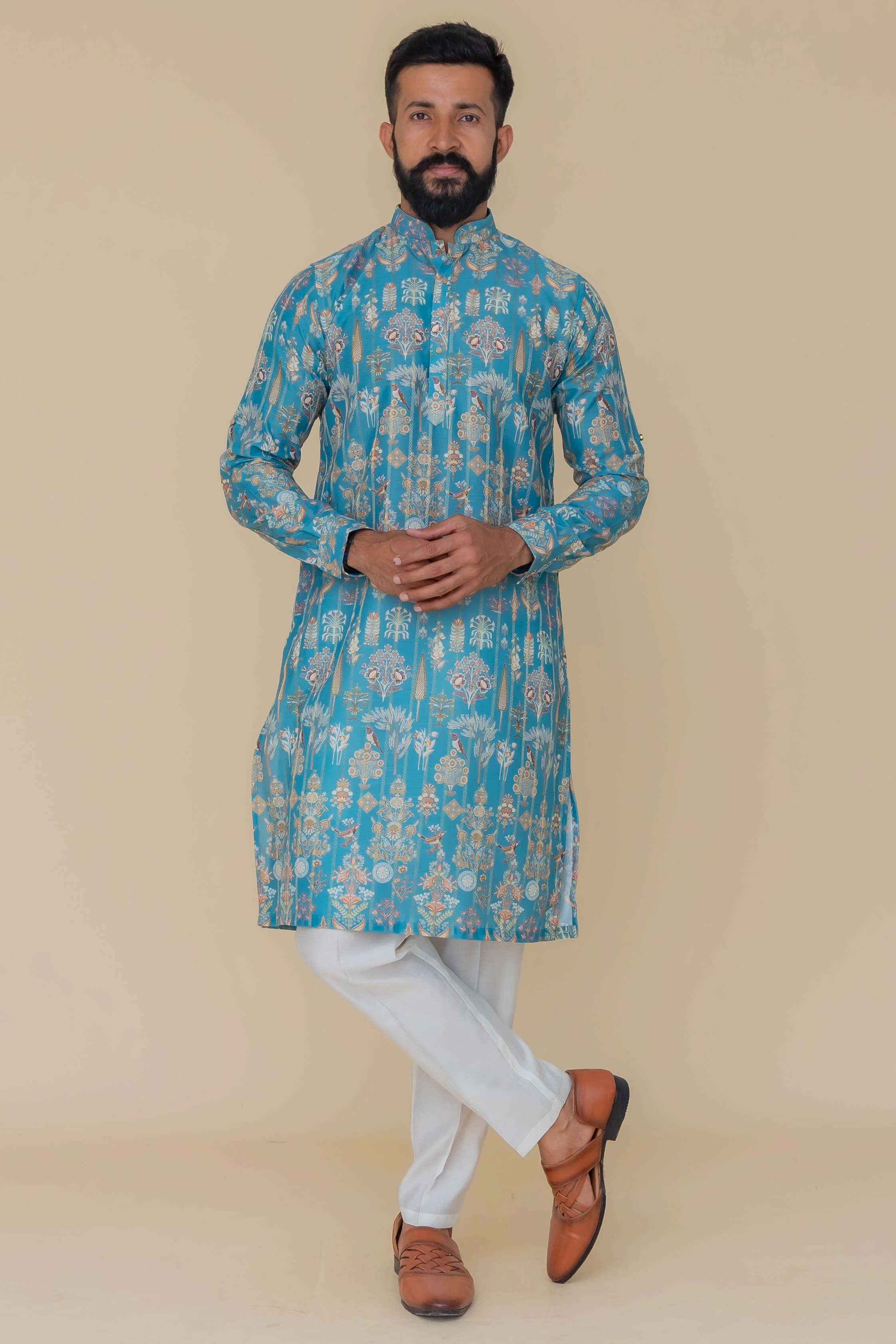 MLS PRINTED KURTA PAJAMA