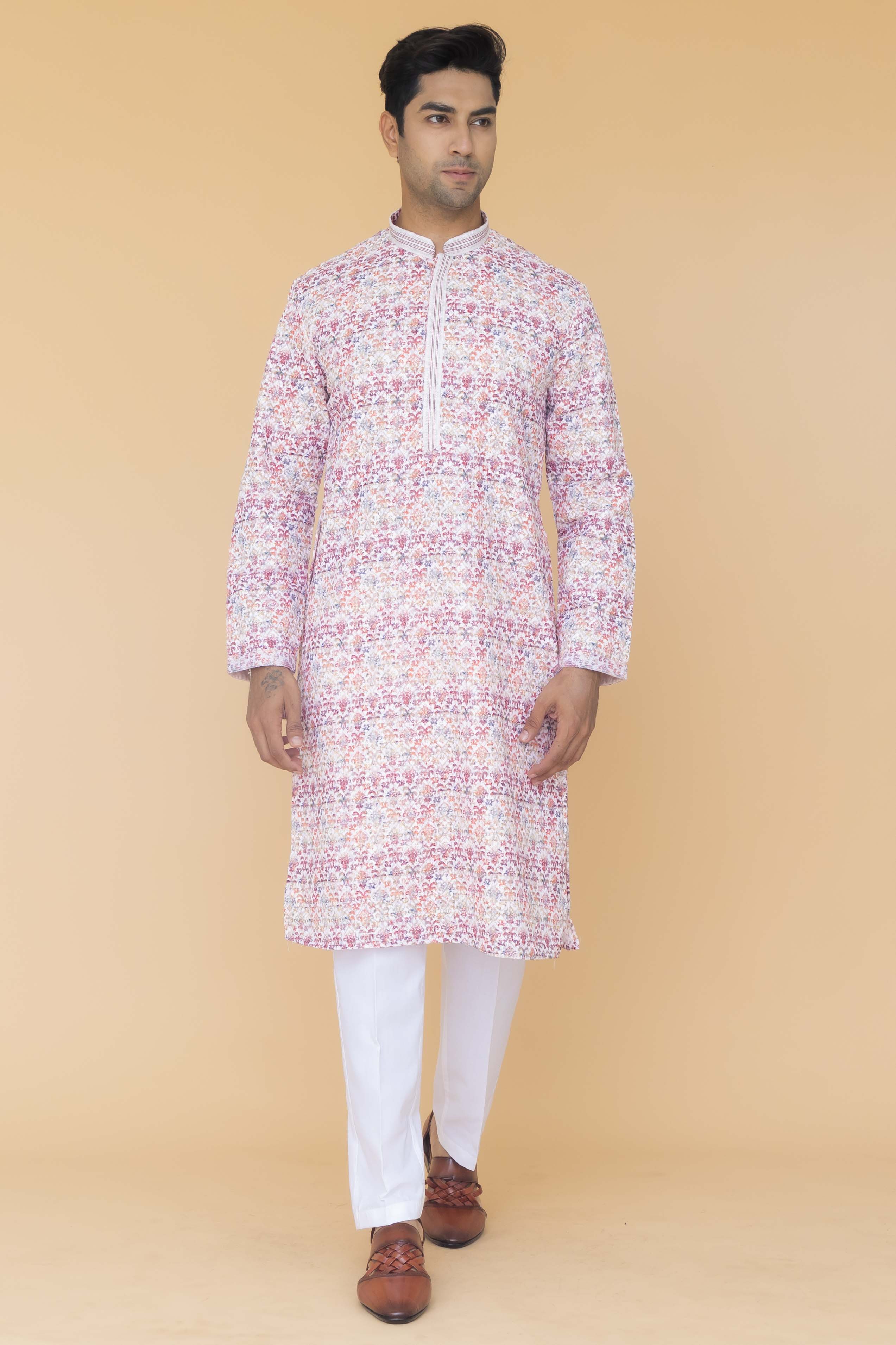 MLS PRINTED KURTA PAJAMA
