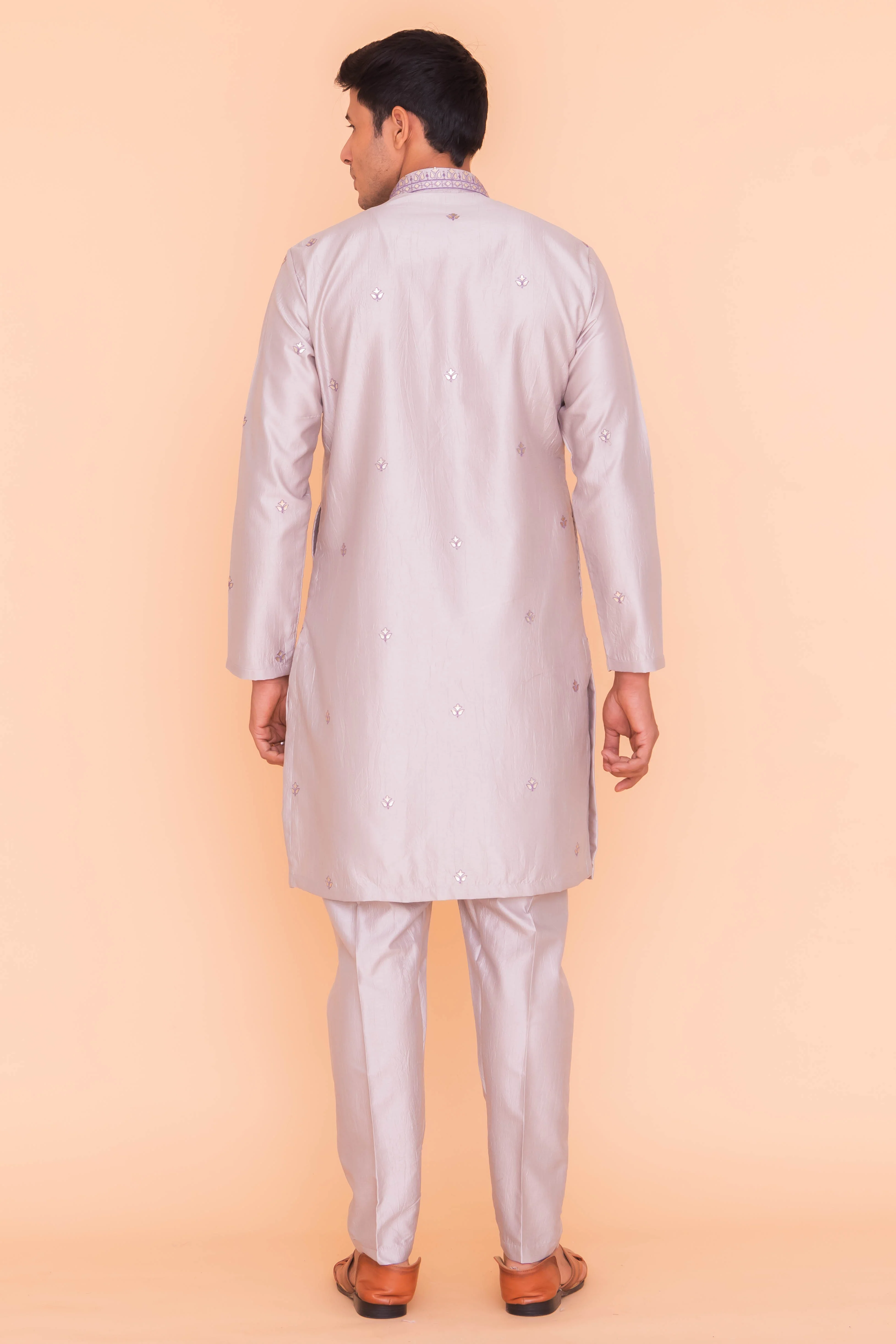 MLS EMBROIDERED KURTA PAJAMA