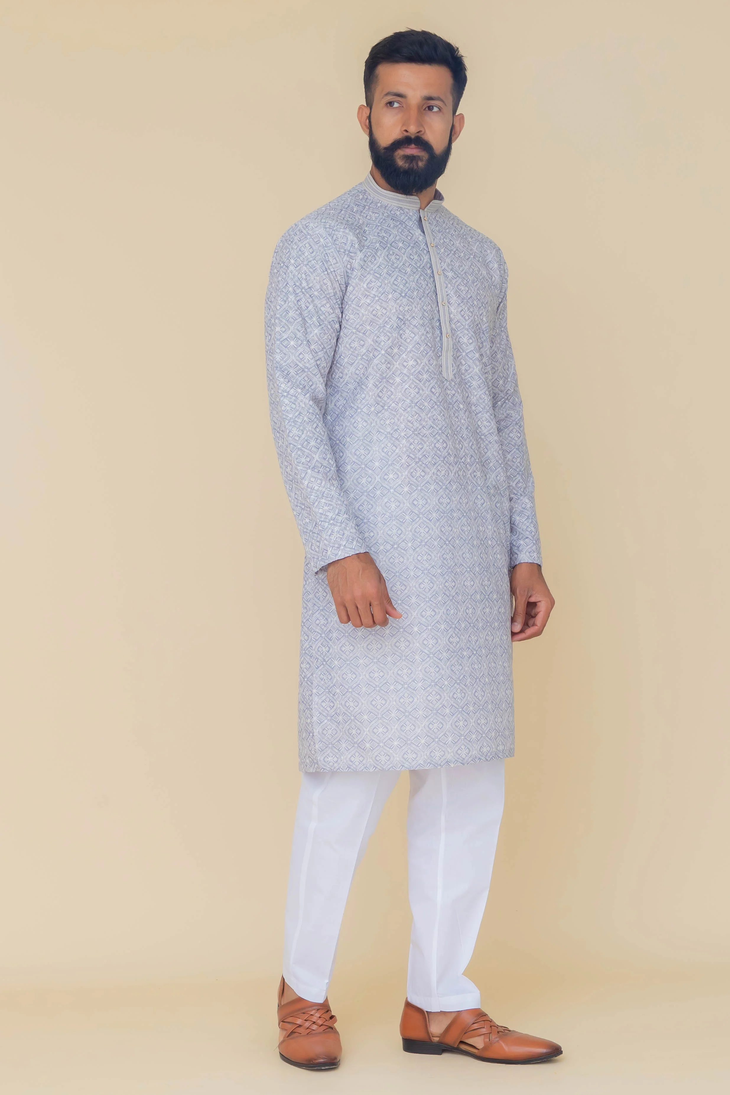 MLS PRINTED KURTA PAJAMA