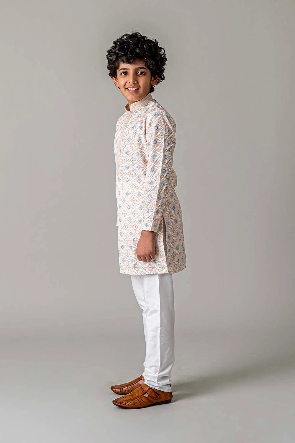 MLS KIDS EMBROIDERED KURTA PAJAMA