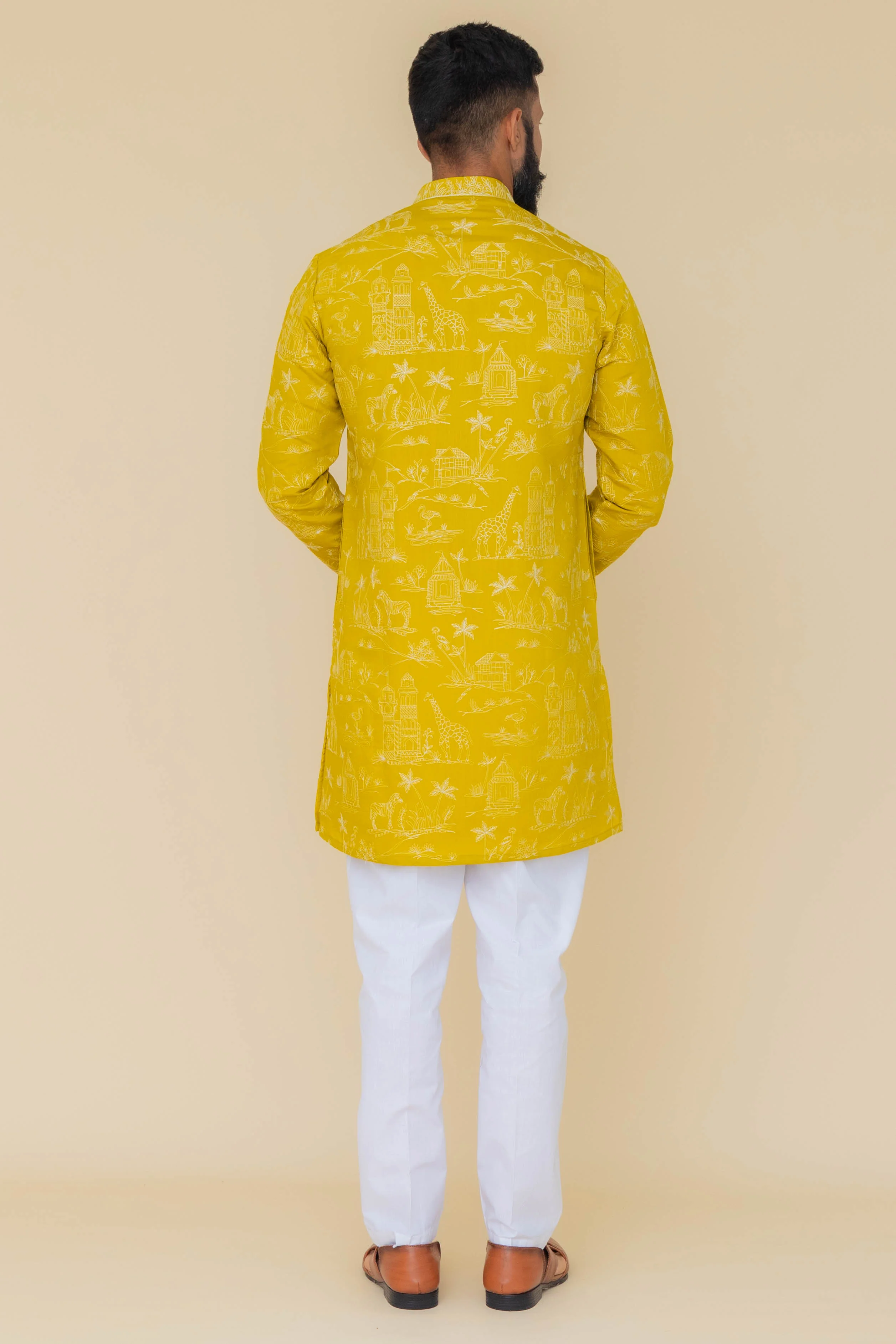 MLS EMBROIDERED KURTA PAJAMA
