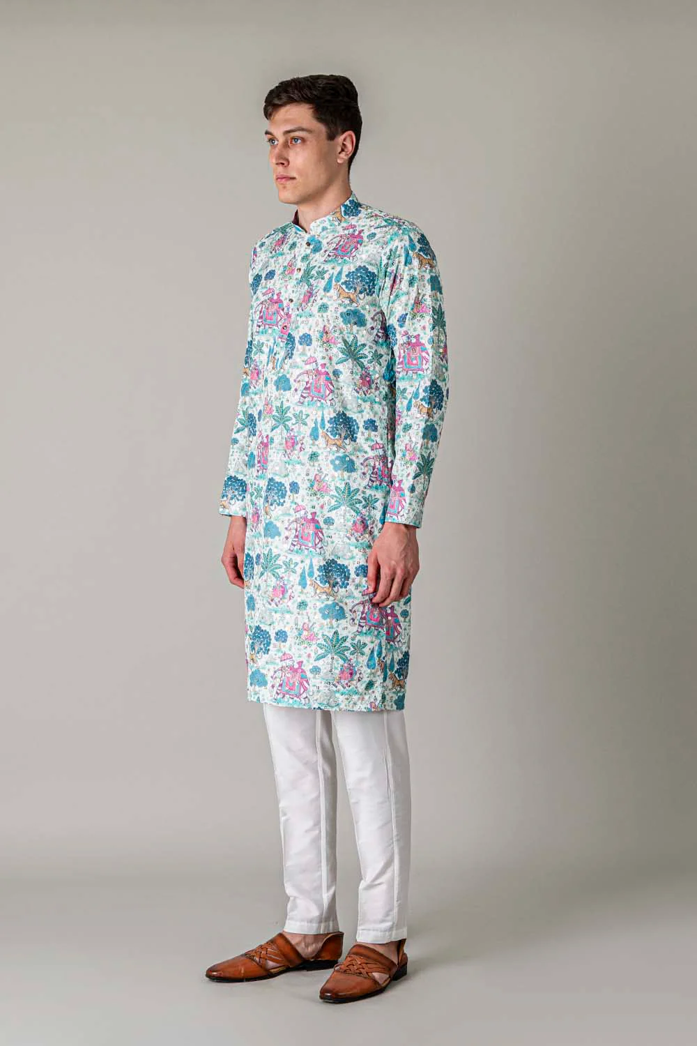 MLS PRINTED KURTA PAJAMA