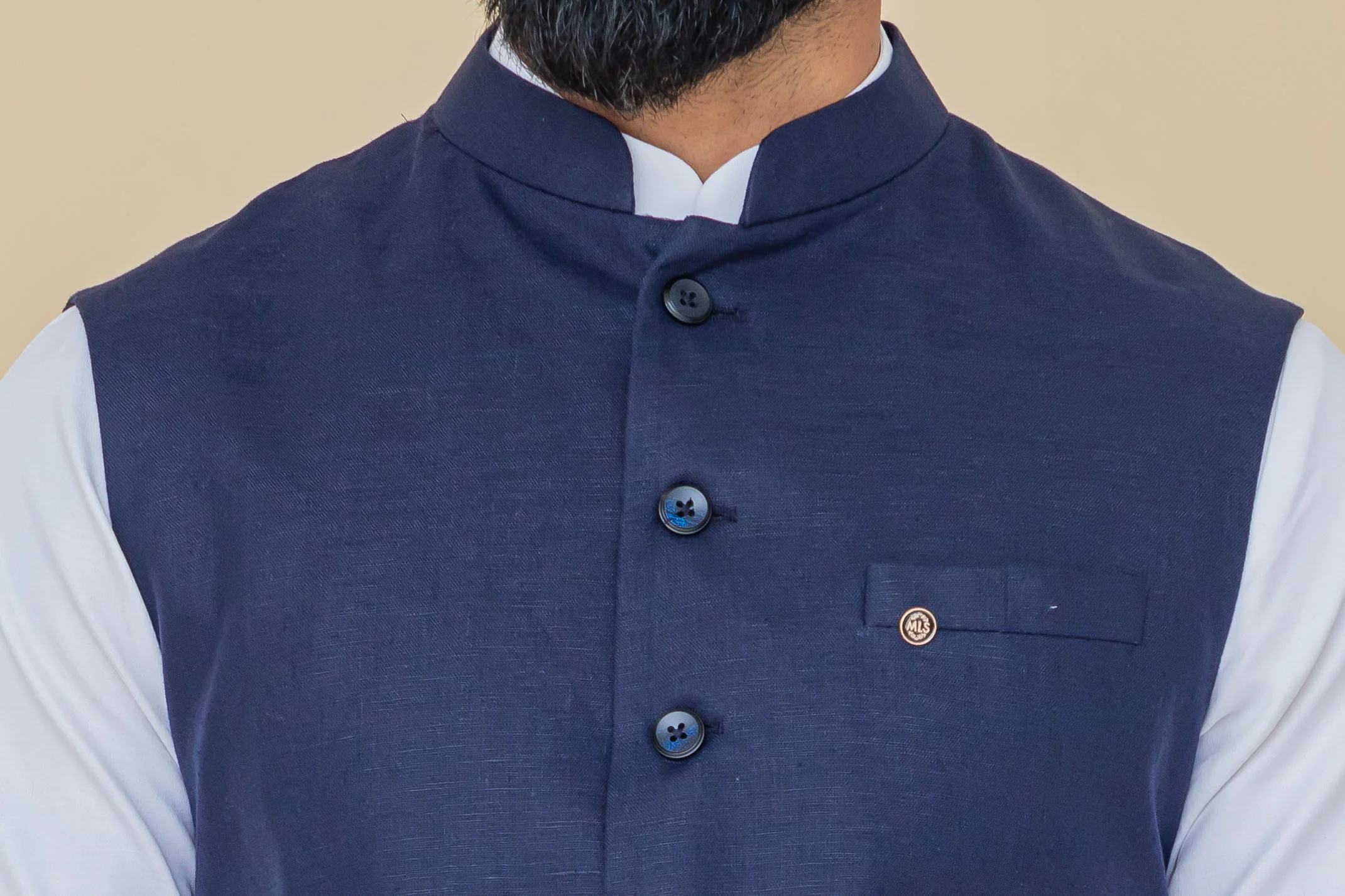 MLS LINEN JAWAHAR JACKET