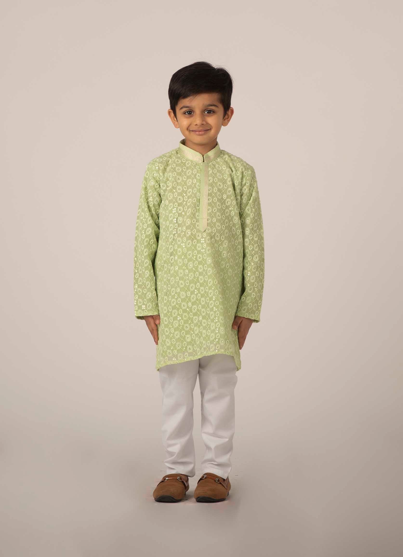 MLS KIDS KURTA PAJAMA CHIKEN