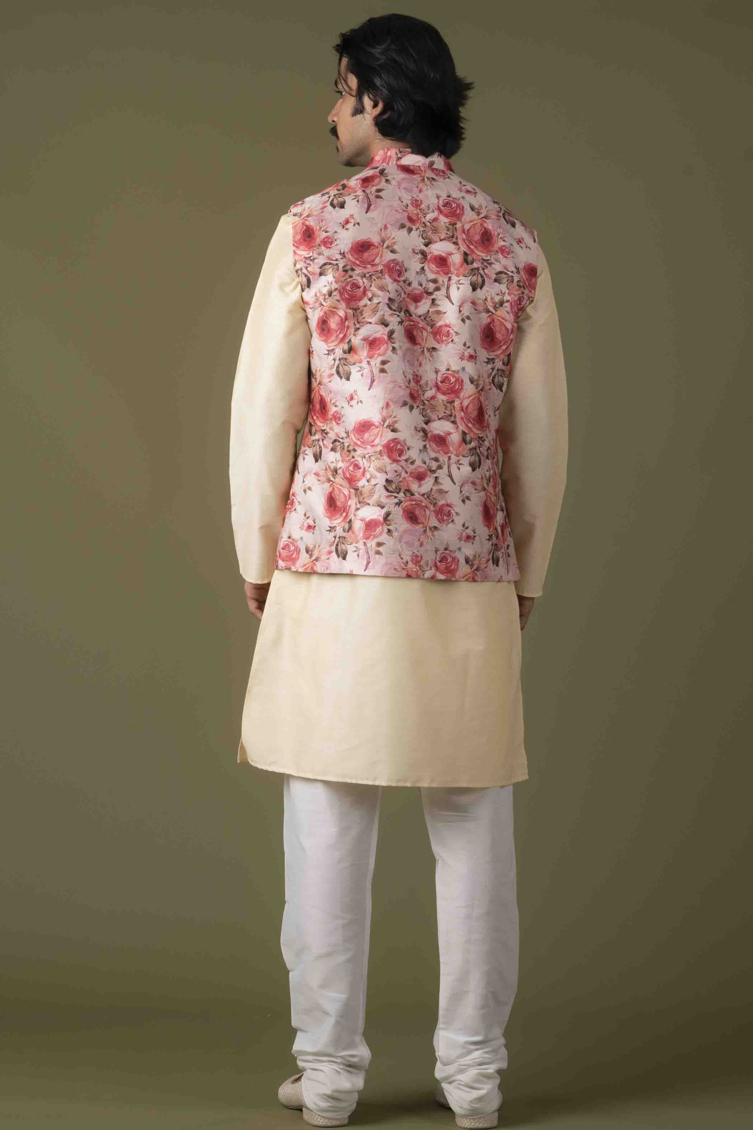 MLS Printed Nehru Jacket