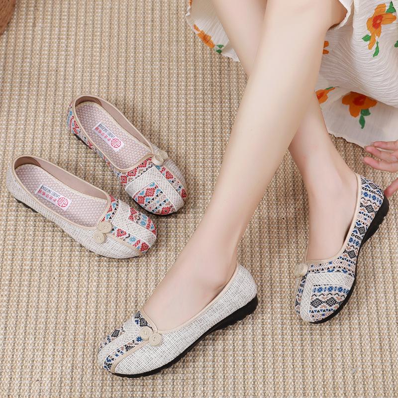 🔥Limited Time Offer 49% OFF🔥Women's flat cotton and linen casual shoes