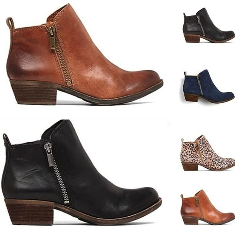 🔥Limited Time Offer 49% OFF🔥Women's side zip short boots