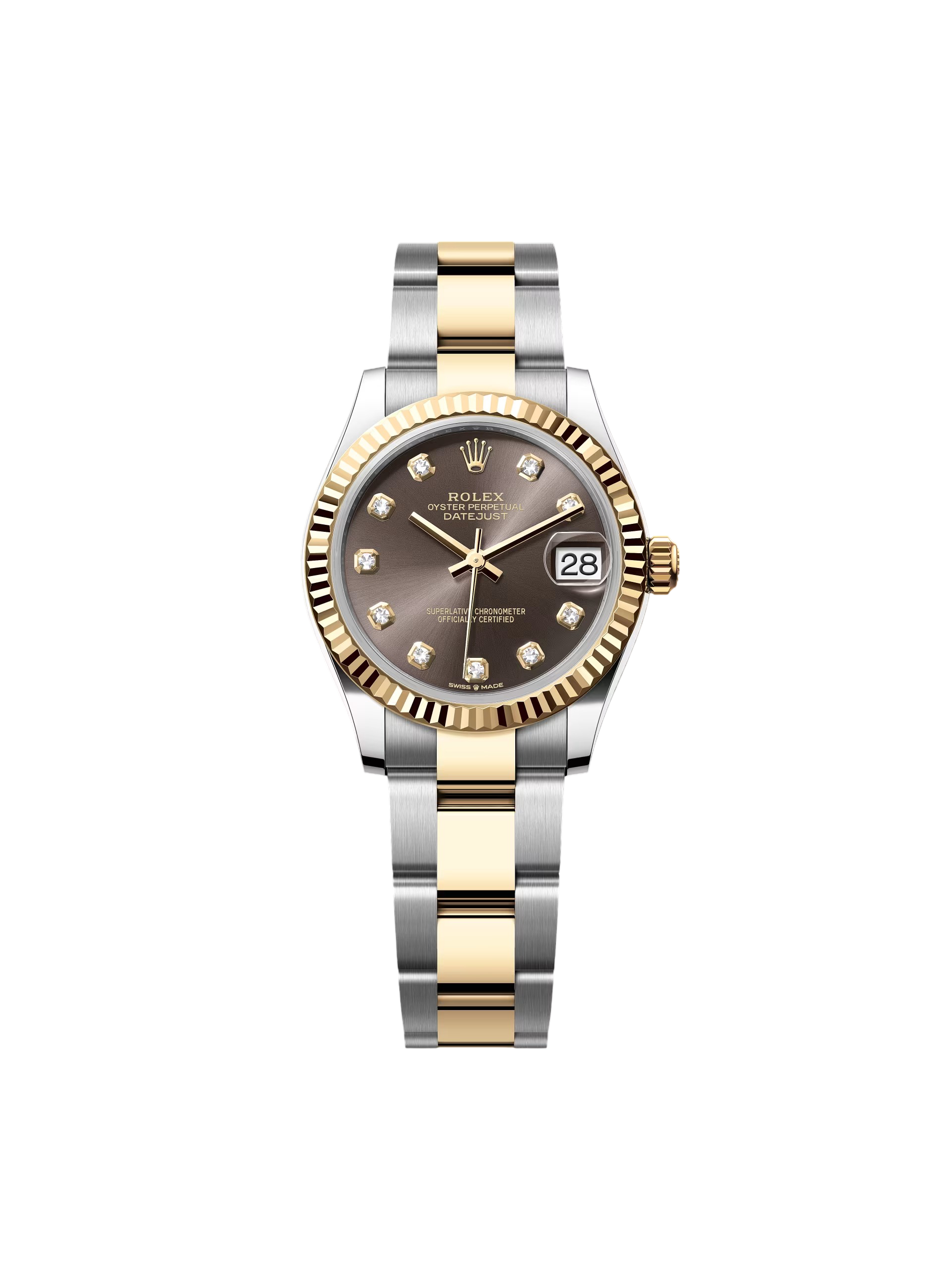 【Super Clone】ROLEX Datejust m278273-0021/0022 31mm Dark Grey Dial Stainless Steel and Yellow Gold Oyster Watch