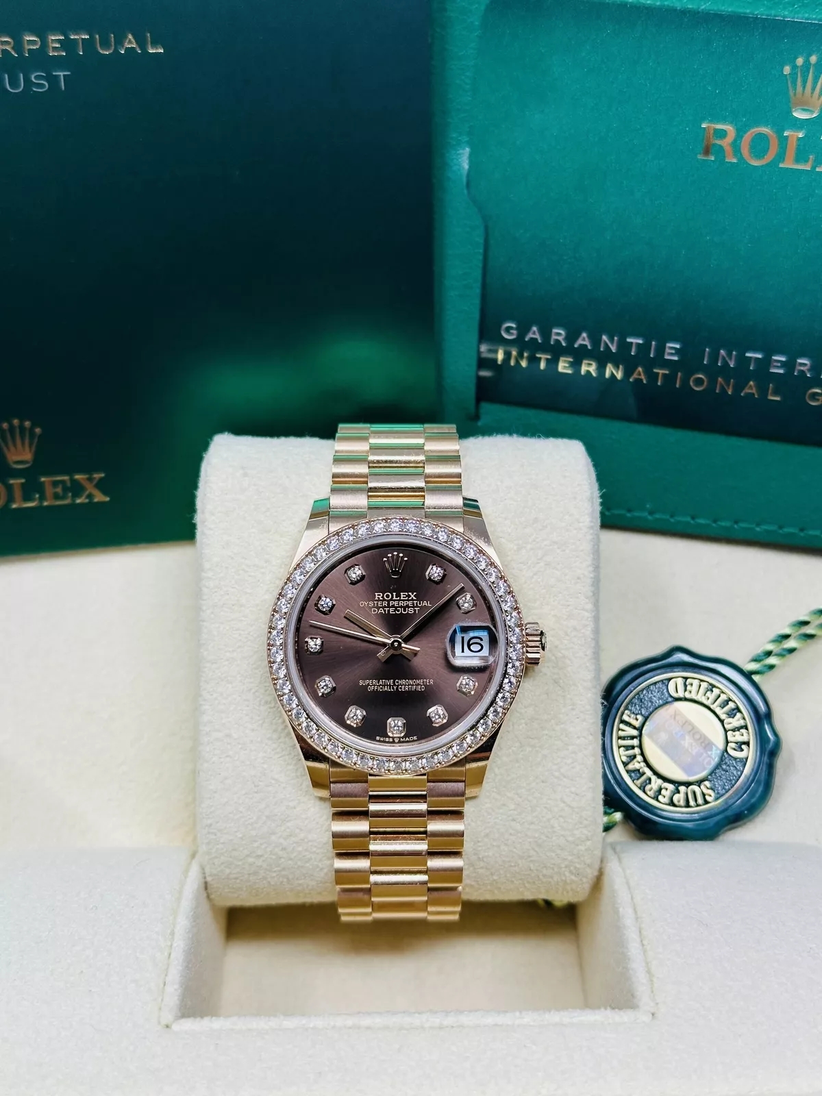 【Super Clone】ROLEX Datejust m278285RBR-0006 Chocolate Dial 31mm