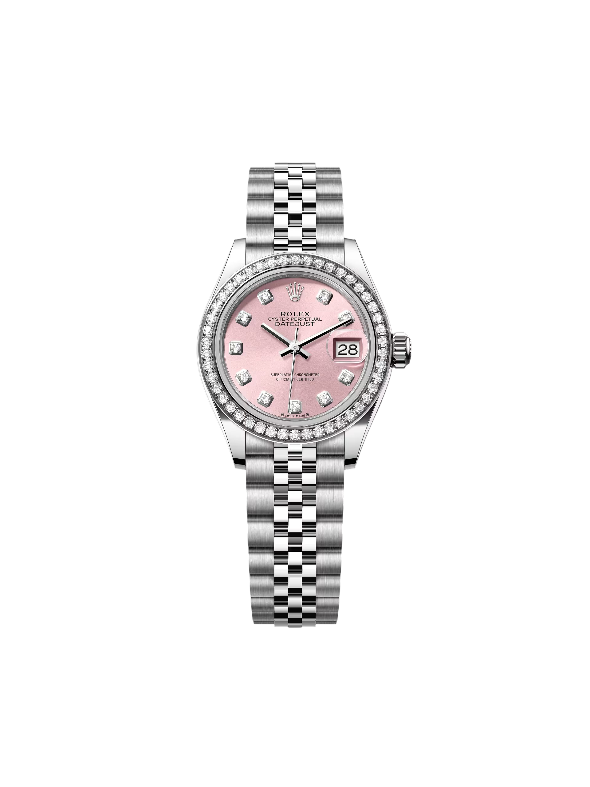 【Super Clone】ROLEX Lady-Datejust 28mm 279384RBR Pink Dial Oyster Bracelet
