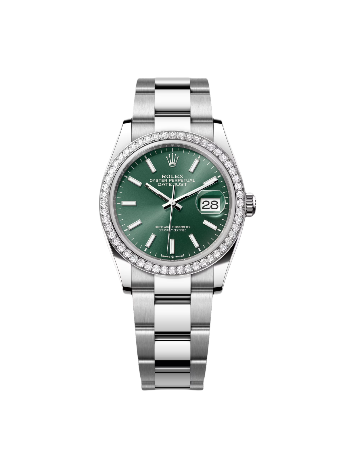 【Super Clone】ROLEX  Datejust 36mm 126284 Green Dial Jubilee Bracelet