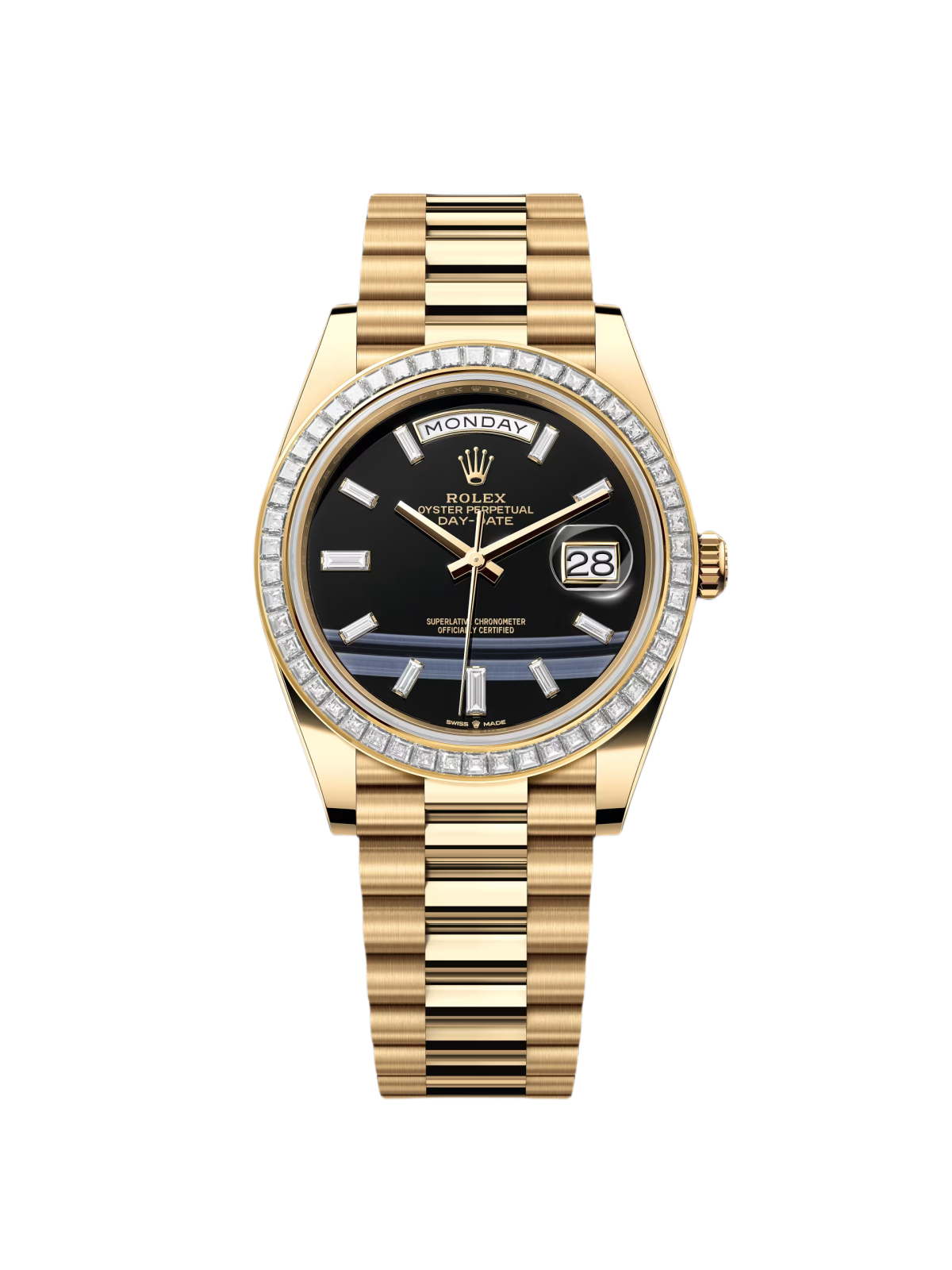【Super Clone】ROLEX Day-Date 40mm 228398TBR-0038 Onyx Dial President Watch