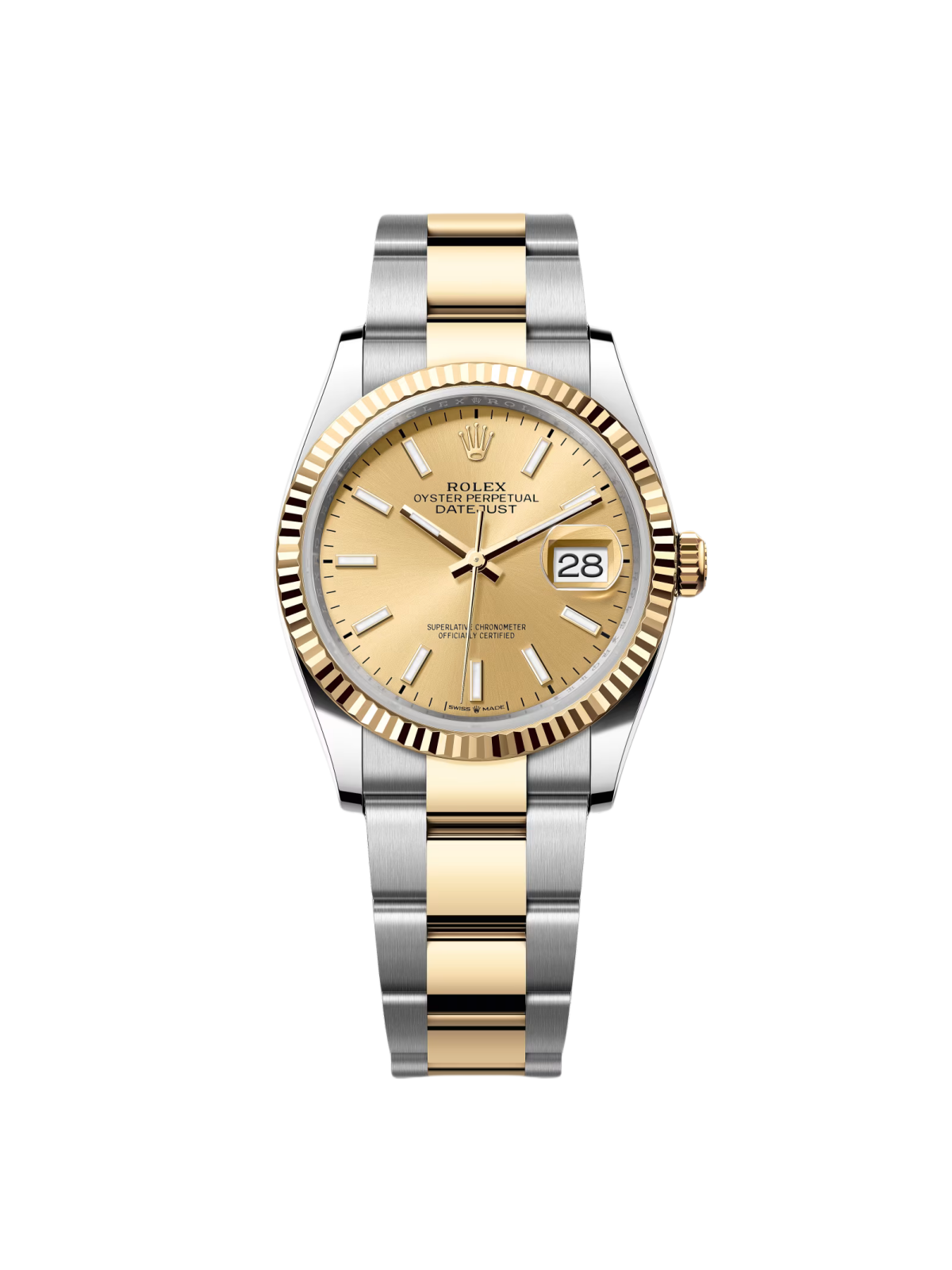 【Super Clone】ROLEX Datejust 36mm 126233 Champagne Dial Jubilee Bracelet Watch