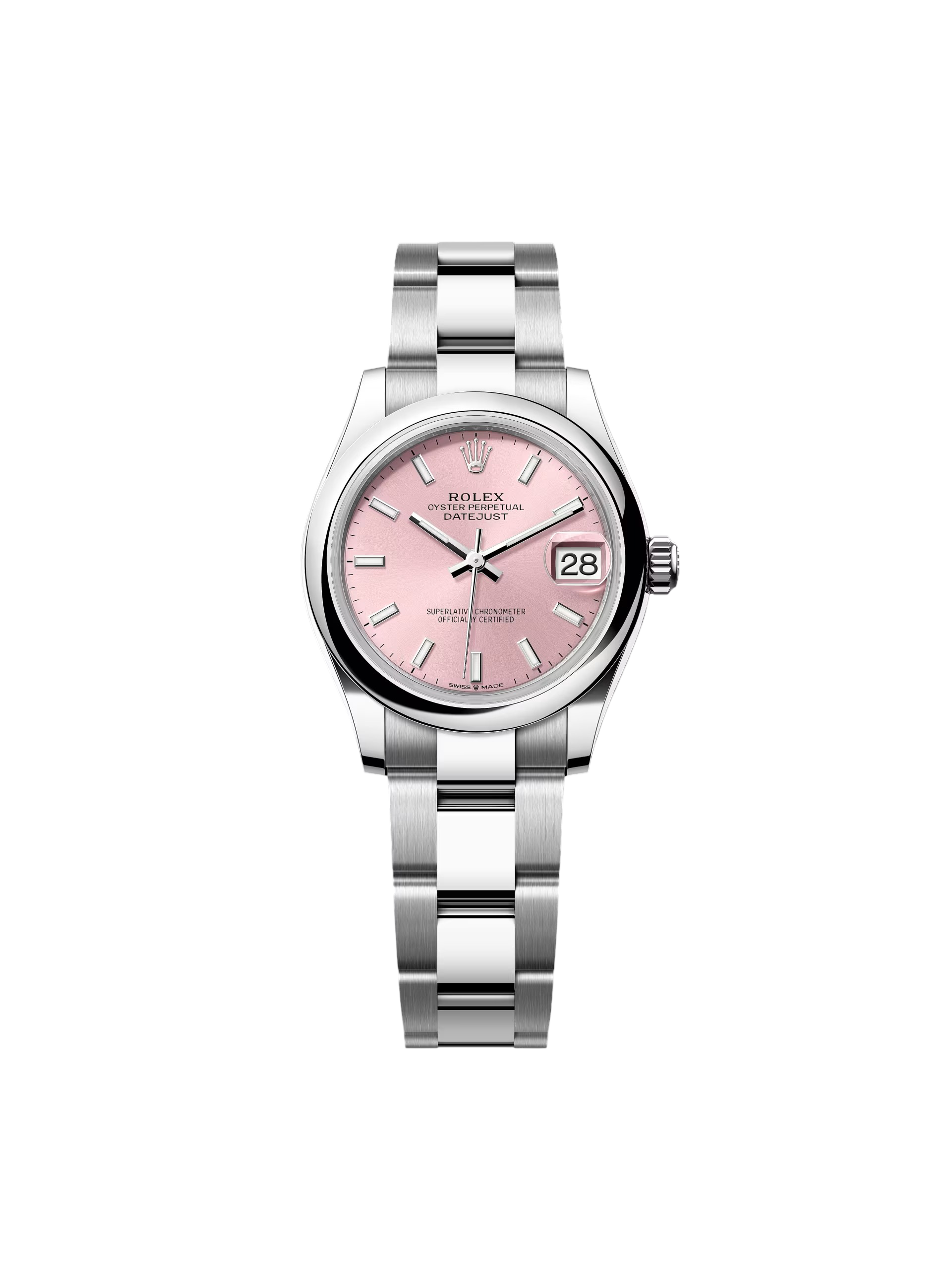 【Super Clone】ROLEX  Datejust m278240-0007/0008 31mm Pink Index Domed Bezel Oyster Oystersteel