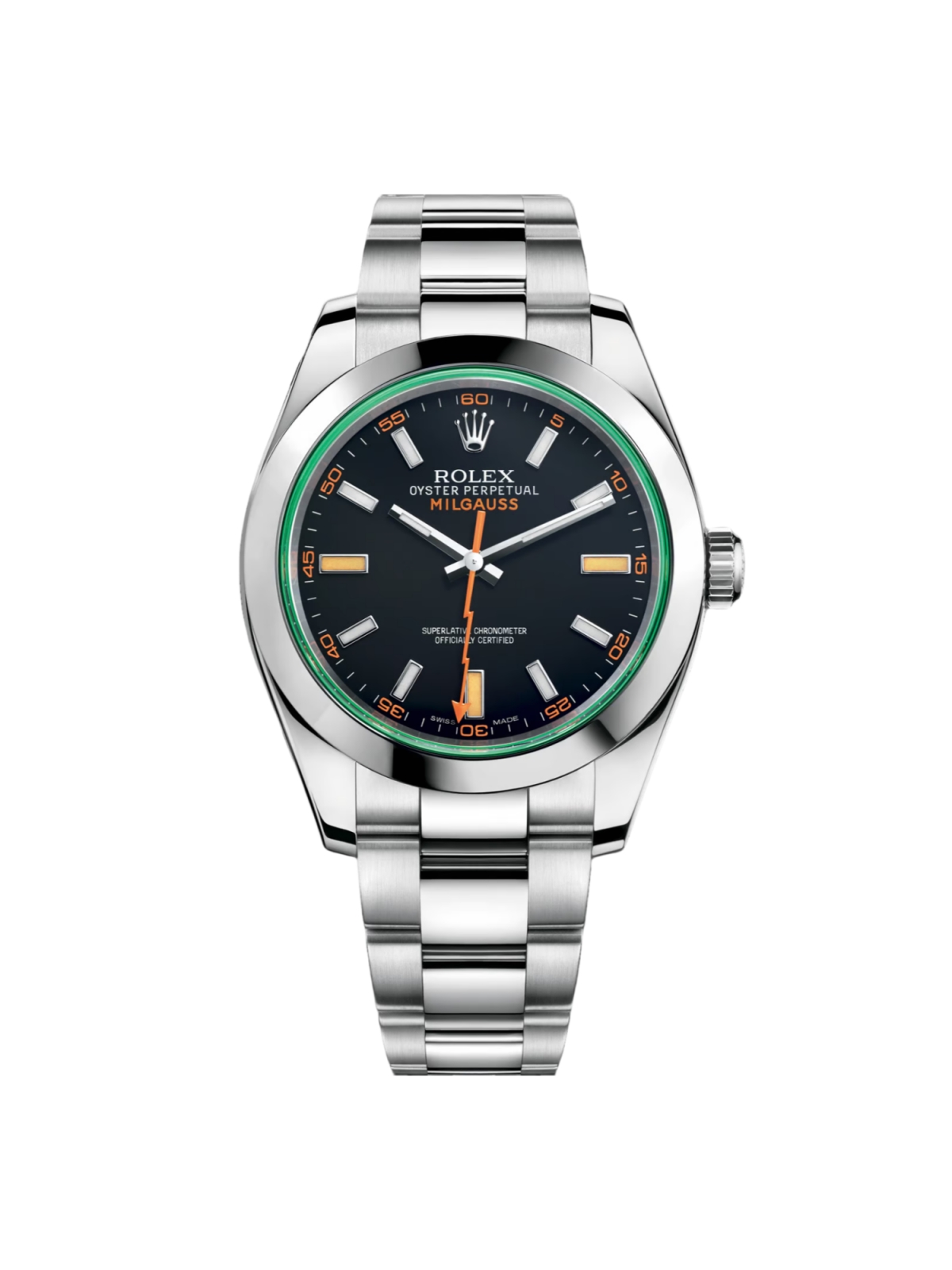 【Super Clone】ROLEX  Milgauss 116400gv Black 40mm Men’s Watch