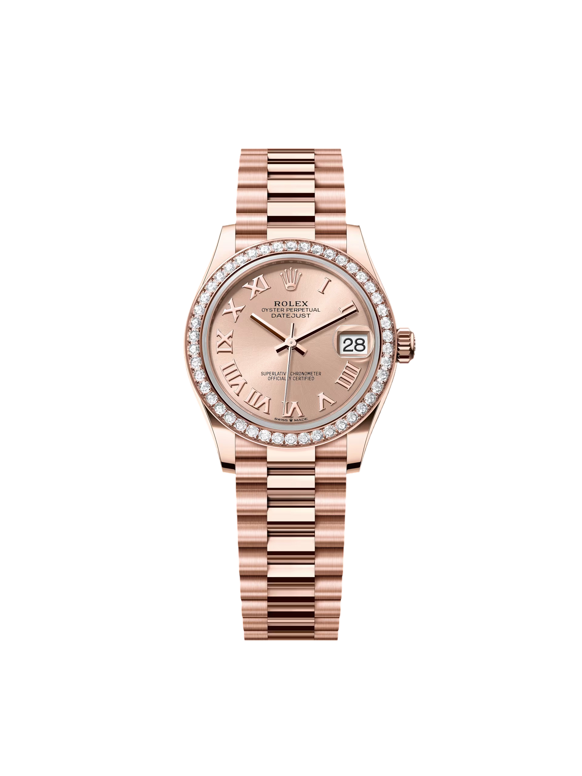 【Super Clone】ROLEX Datejust m278285RBR-0029 Rosé Roman Dial 31mm